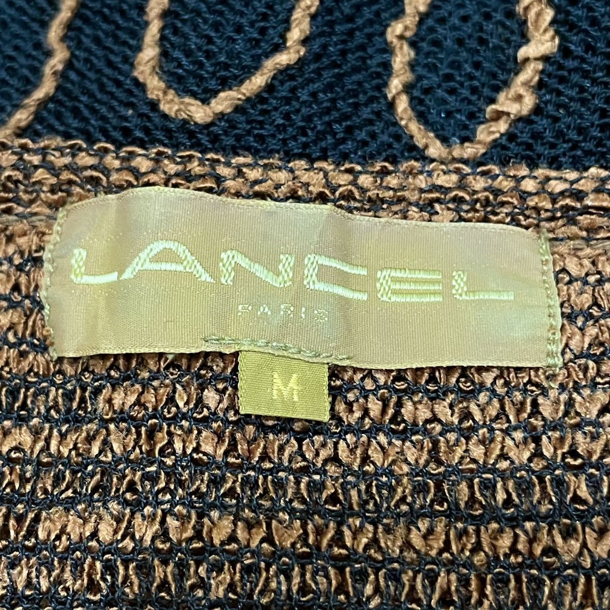 Lancel Vintage Lancel Paris Knitted Metallic Bronze Black Sweater Size M / US 6-8 / IT 42-44 - 5 Thumbnail