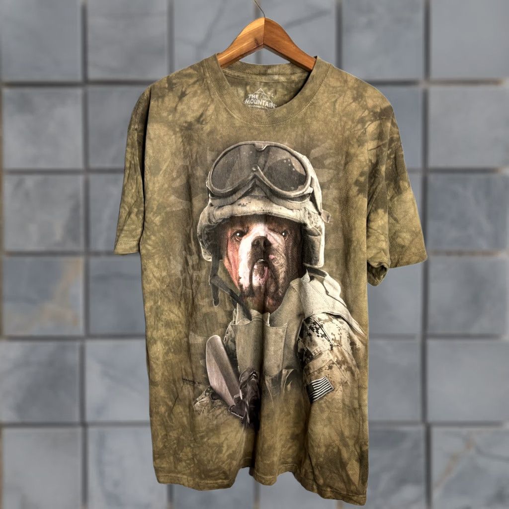 The Mountain The Mountain Marine Bulldog Graphic T-Shirt Tie Dye Green L Size US L / EU 52-54 / 3 - 1 Thumbnail