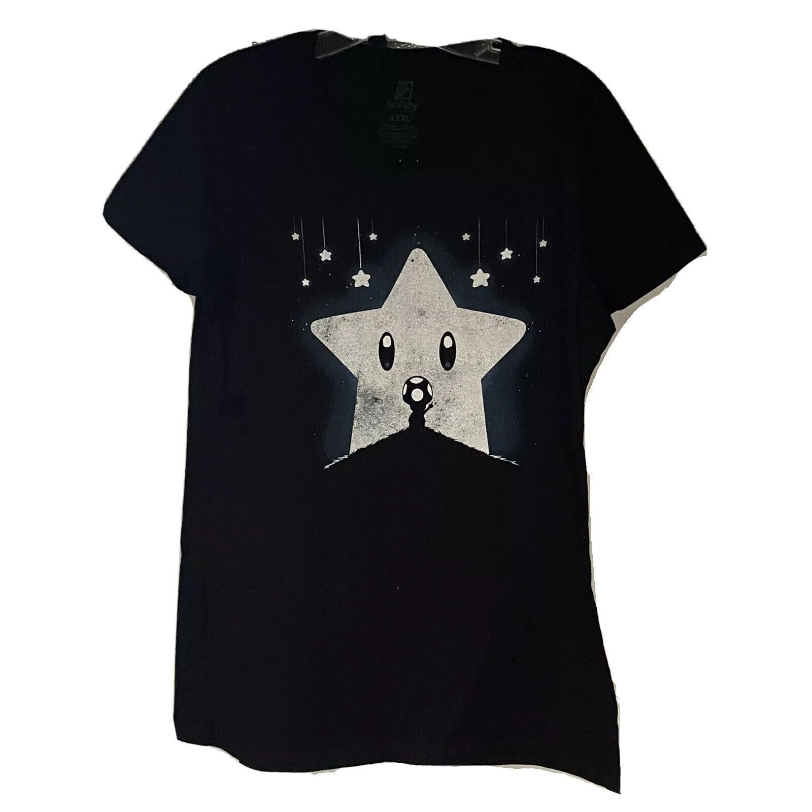 Teefury TeeFury Juniors Black Big Graphic T-Shirt 3XL Stretch New Size 3XL / US 20-22 - 1 Thumbnail