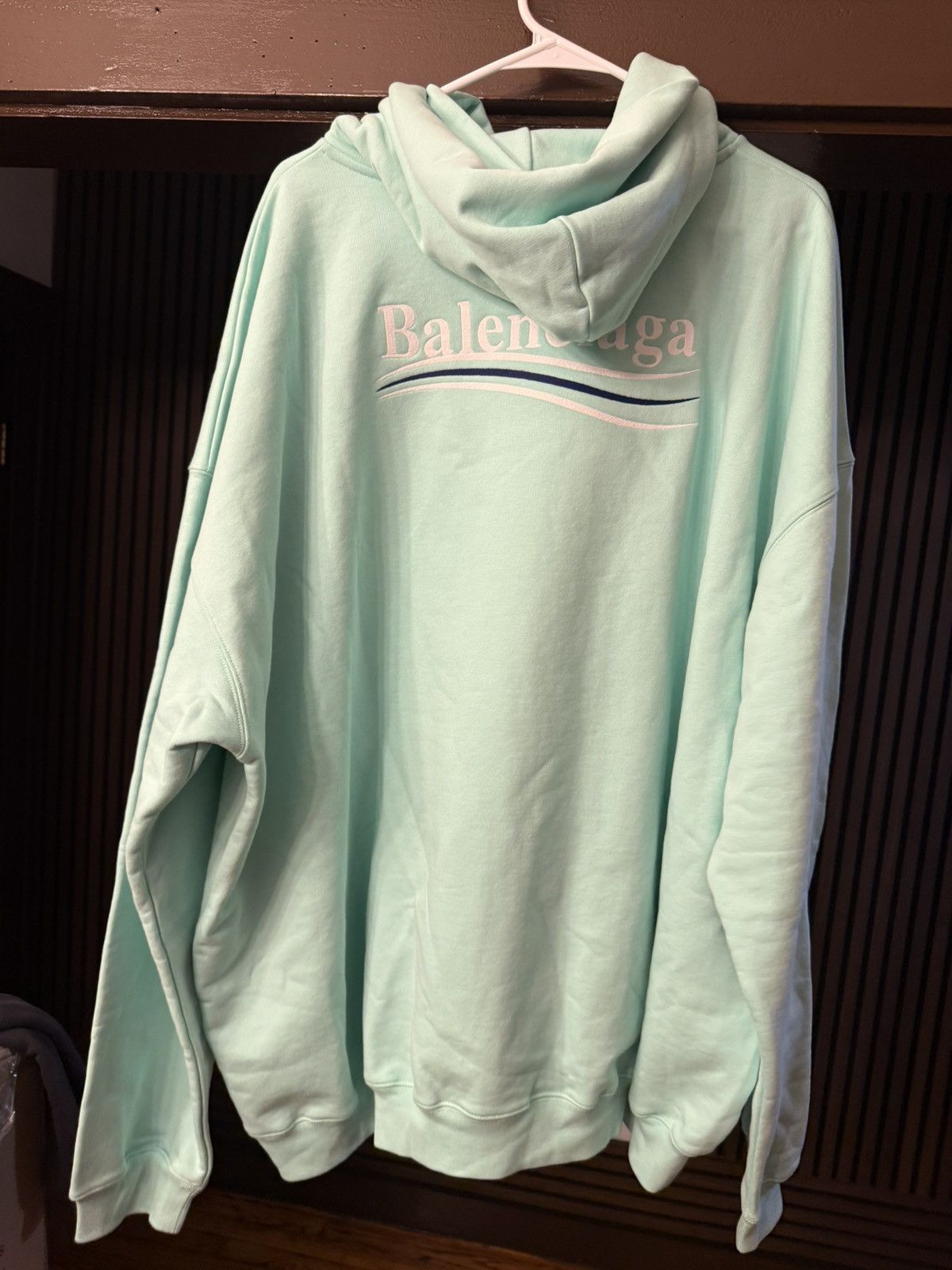 Balenciaga Balenciaga Mint Campaign Hoodie Size Small/ XXL Size US S / EU 44-46 / 1 - 7 Thumbnail