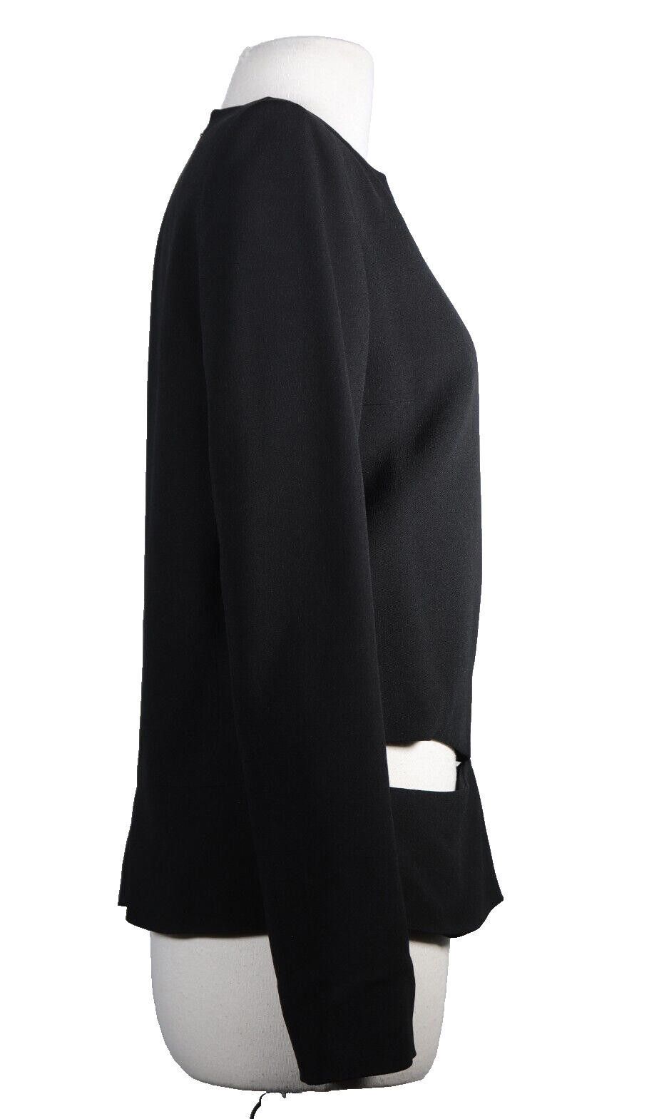 Haider Ackermann Haider Ackermann Women 40 Small Black Cut Out Blazer Jacket Size S / US 4 / IT 40 - 2 Thumbnail