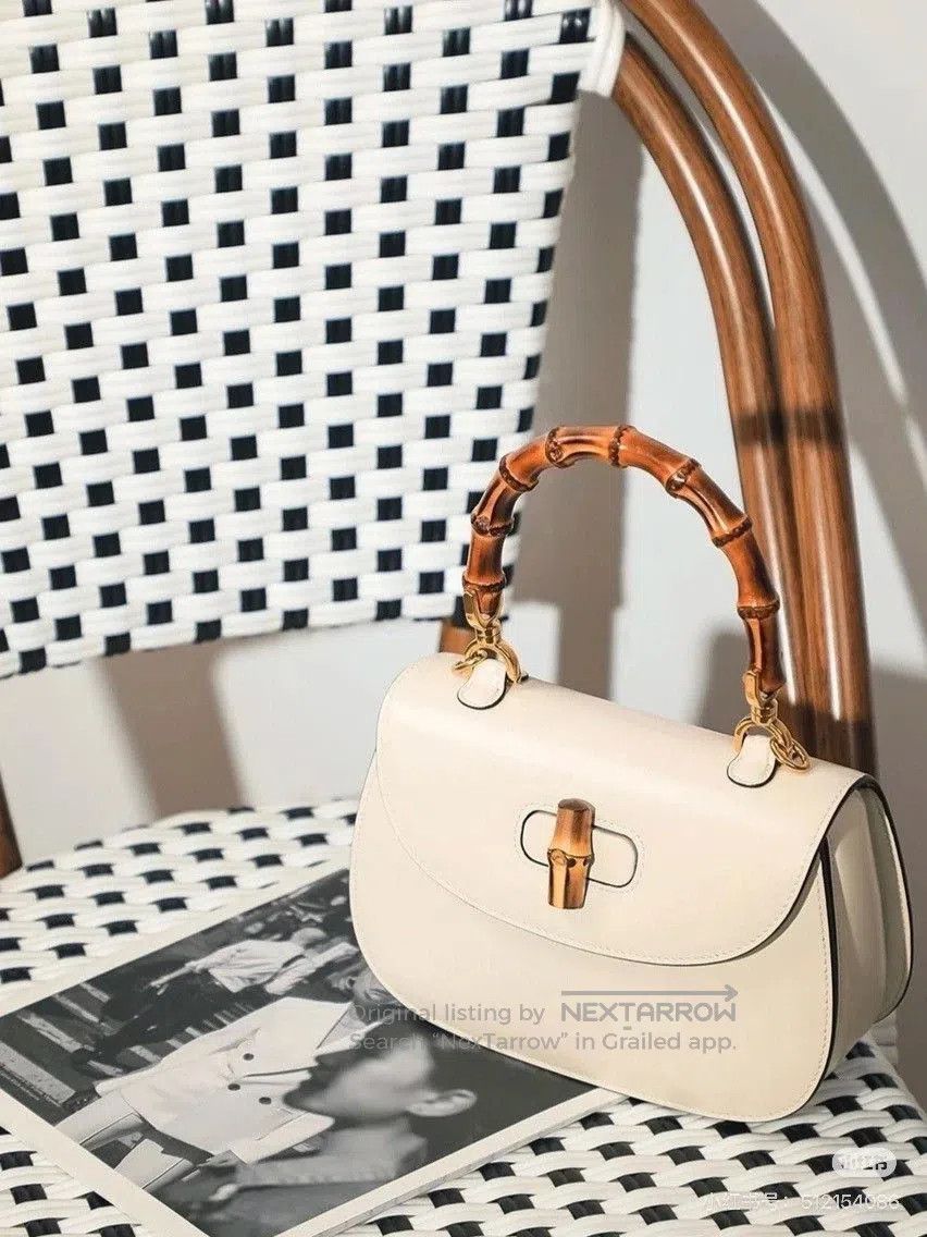 Gucci Gucci 1947 Oatmeal Bamboo Bag. Size ONE SIZE - 8 Thumbnail