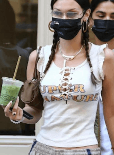 Dolce & Gabbana Dolce & Gabbana "Super Nature" Bella Hadid D&G Lace-Up Top Size L / US 10 / IT 46 - 12 Thumbnail
