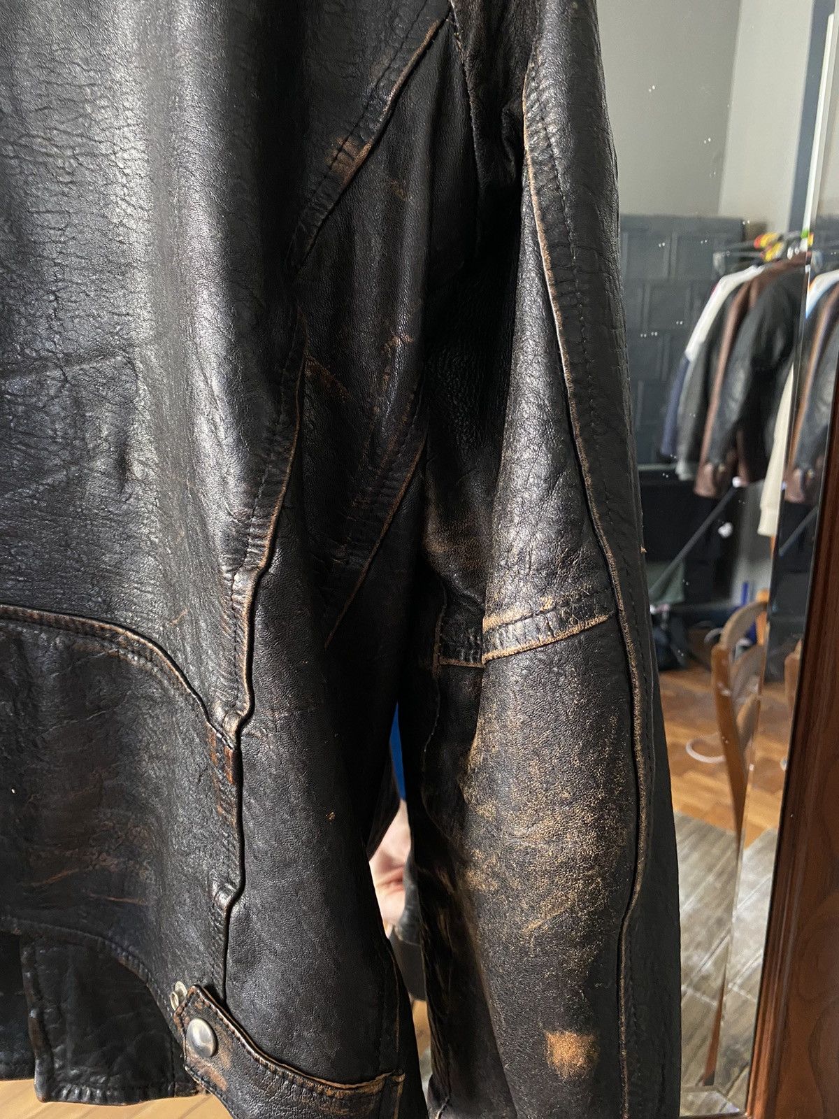 Designer × Vintage Vintage Real Leather Jacket Biker Jacket Size US M / EU 48-50 / 2 - 20 Thumbnail