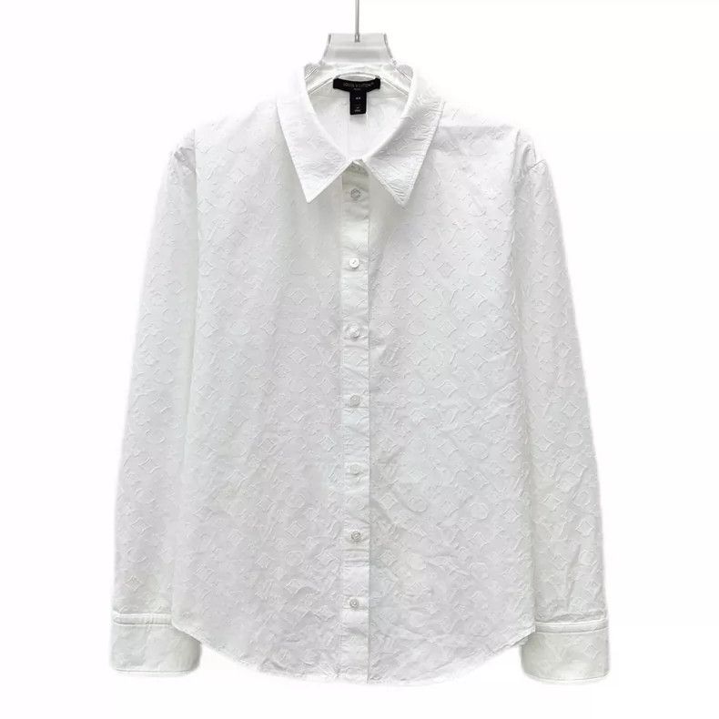 Louis Vuitton Louis Vuitton 22 white logo embossed full-print cotton lap Size M / US 6-8 / IT 42-44 - 1 Thumbnail