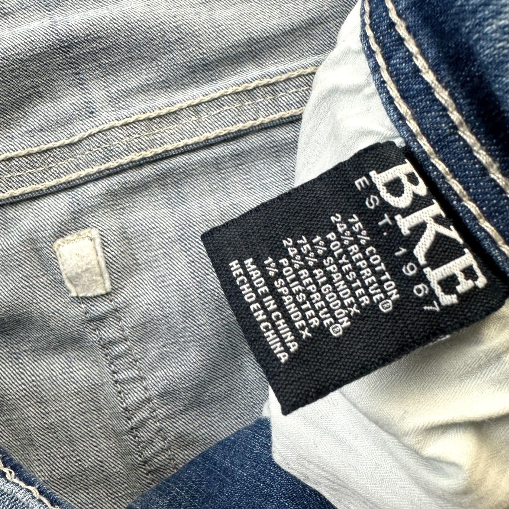 Vintage BKE Jeans Mens 36 Nolan Blue Denim Ranchwear Cowboy Rodeo Size US 36 / EU 52 - 7 Thumbnail