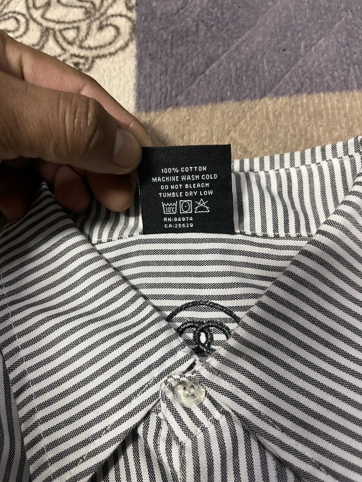 Stussy × Vintage Vintage STUSSY Single Pocket Hickory Stripes Button Up Shirt Size US M / EU 48-50 / 2 - 9 Thumbnail