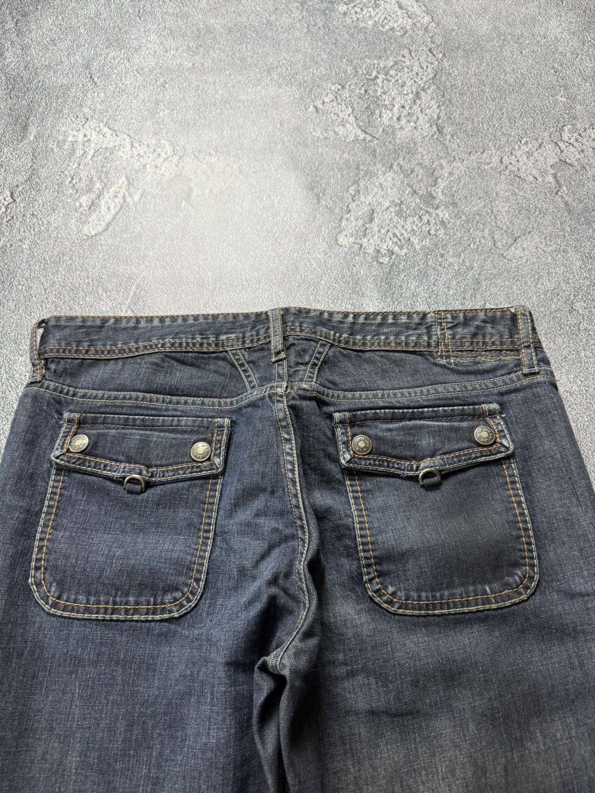 Marithe + Francois Girbaud M+Fg Avant Gard Button Hem Biker Jeans Style Balmain Slimane Size 30" / US 8 / IT 44 - 4 Thumbnail