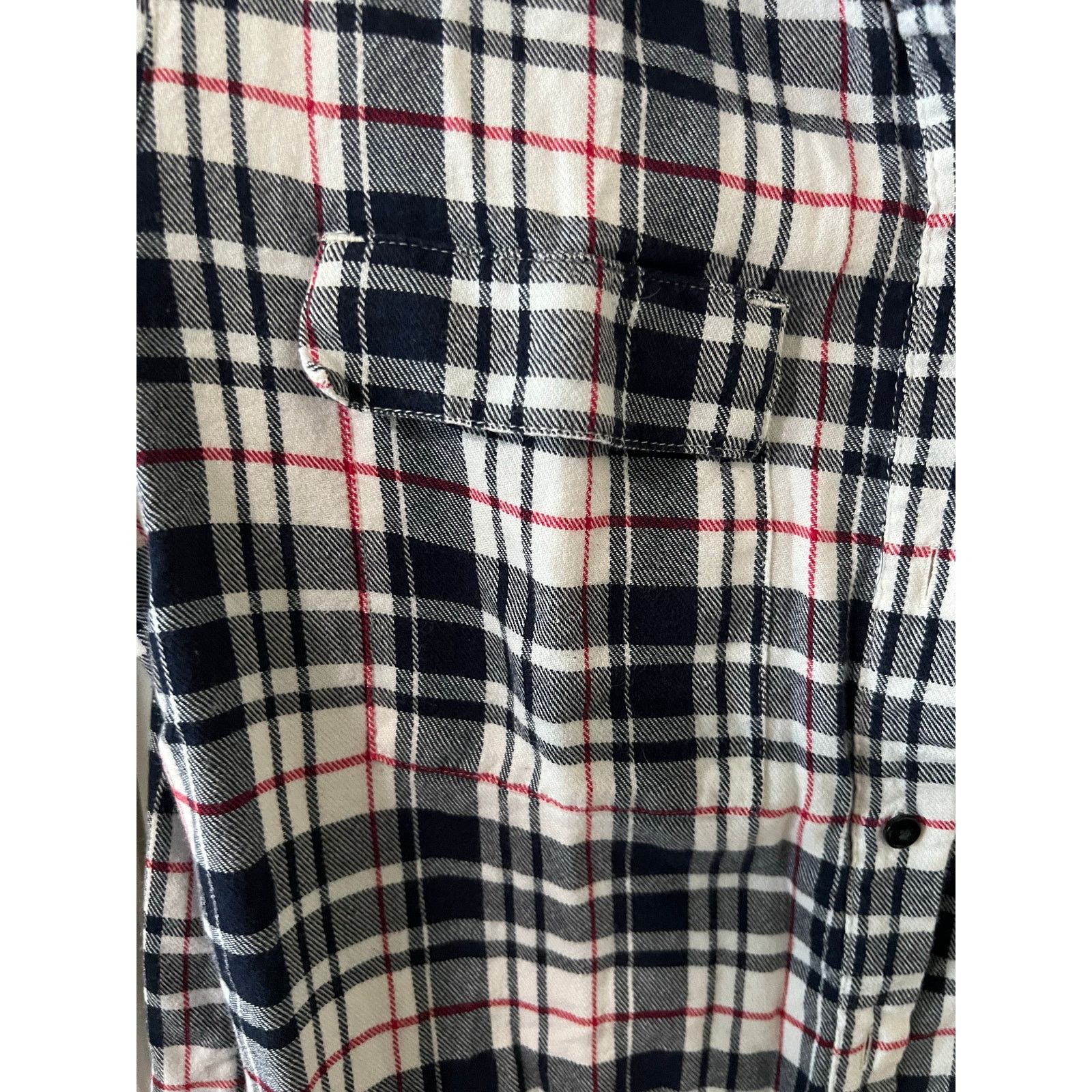 Gap GAP Women's Button Down Long Sleeve Boyfriend Flannel Shirt Size S / US 4 / IT 40 - 2 Thumbnail