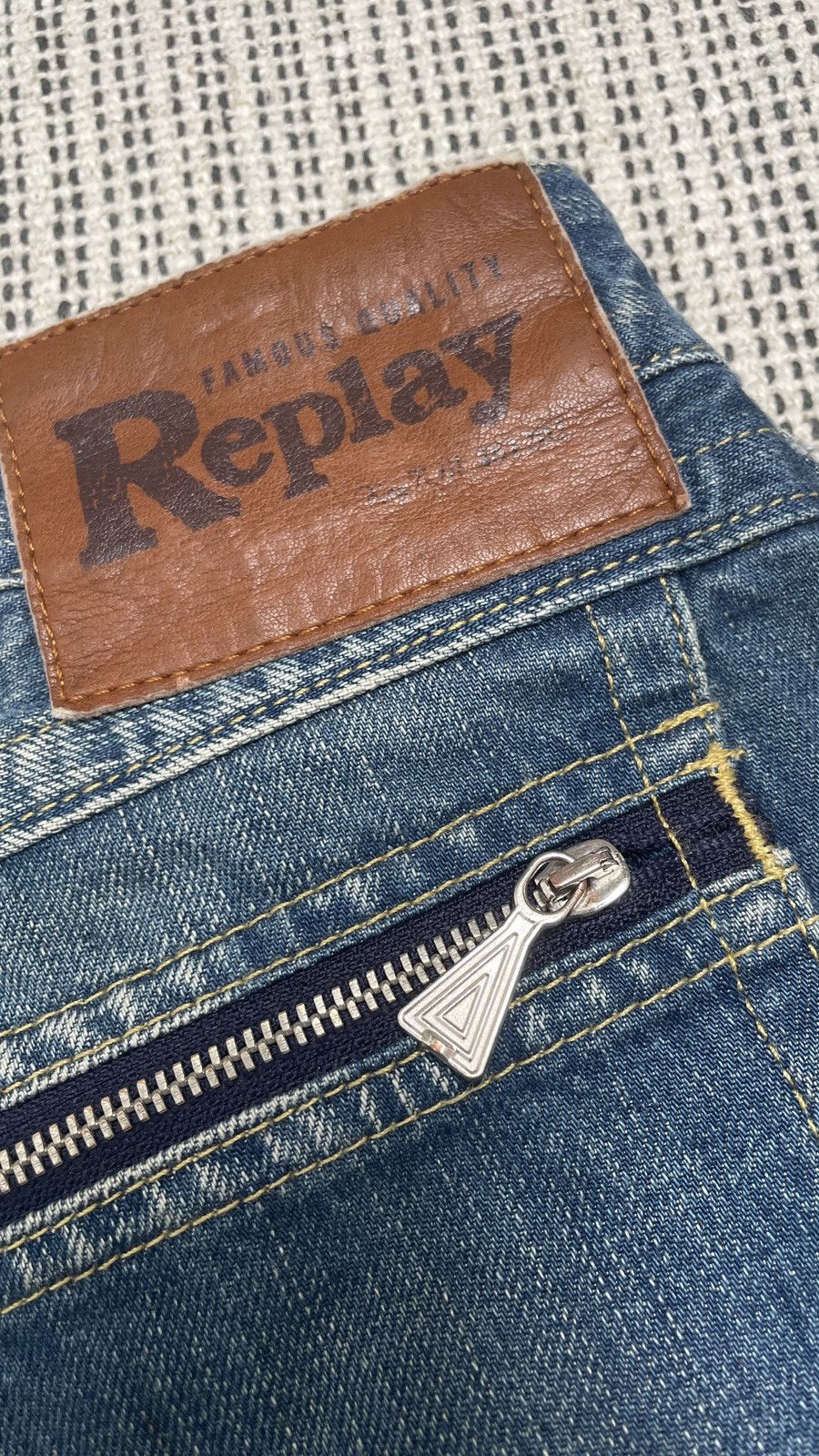 Hysteric Glamour × Replay × Vintage Flare Jeans Replay Distress Faded Boot Cut Y2K Vintage Size US 29 - 12 Thumbnail