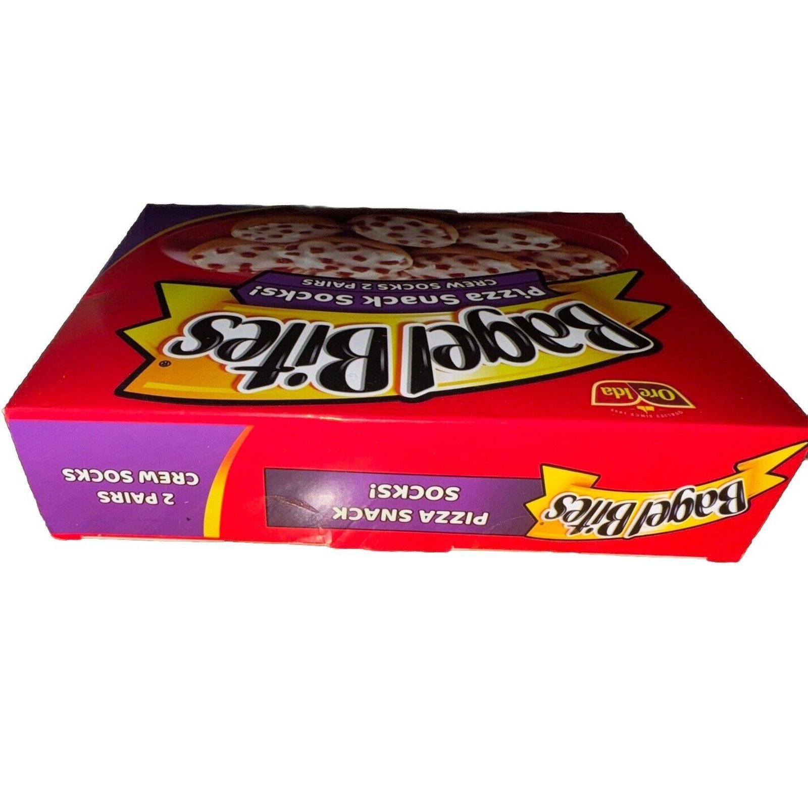 The Unbranded Brand Two Pairs Odd Sox Bagel Bites Crazy Socks Mini Pizza Bites Size ONE SIZE - 4 Thumbnail