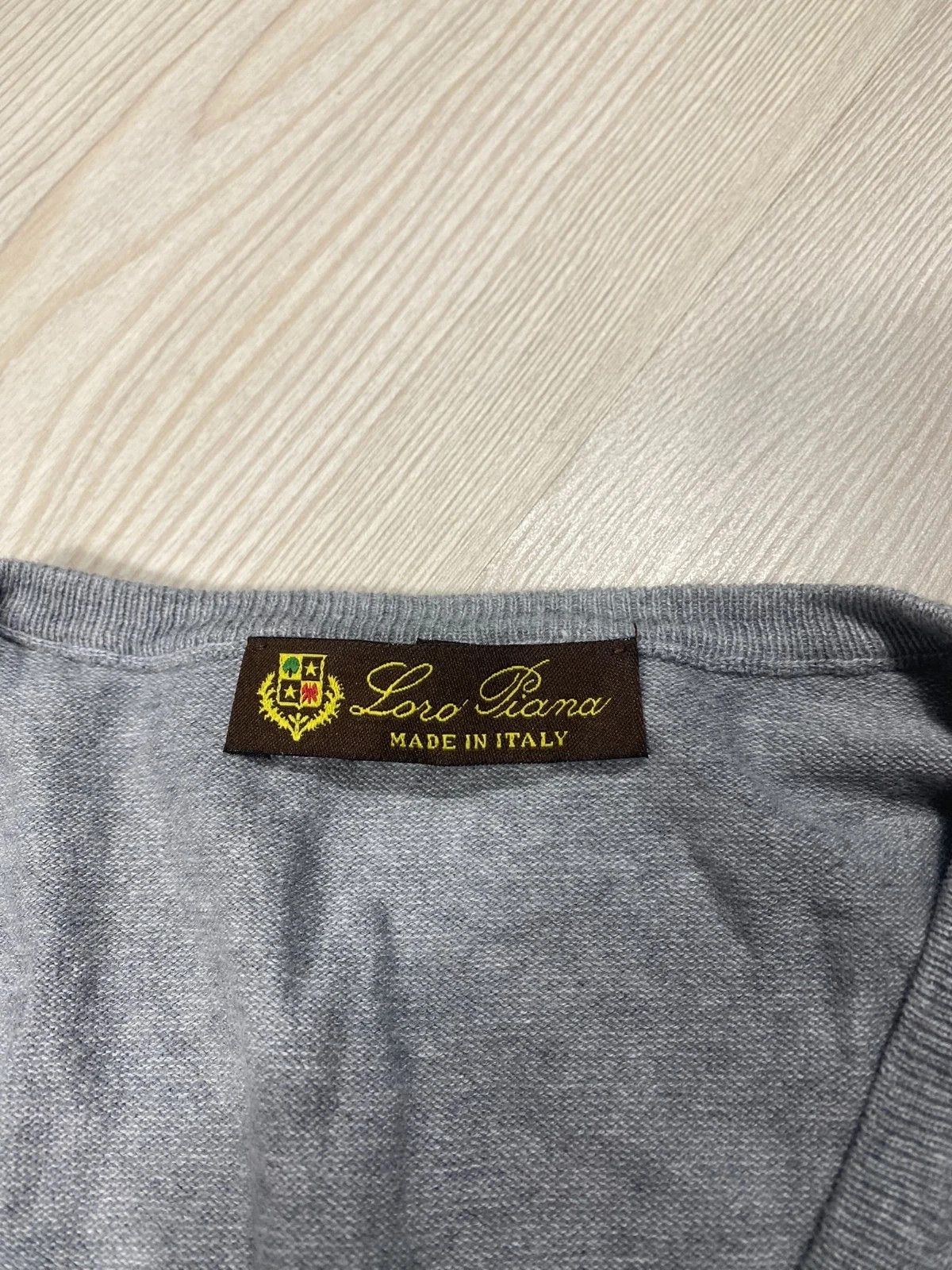 Loro Piana Loro Piana Sweater Cotton 100% Gray Size US L / EU 52-54 / 3 - 3 Thumbnail