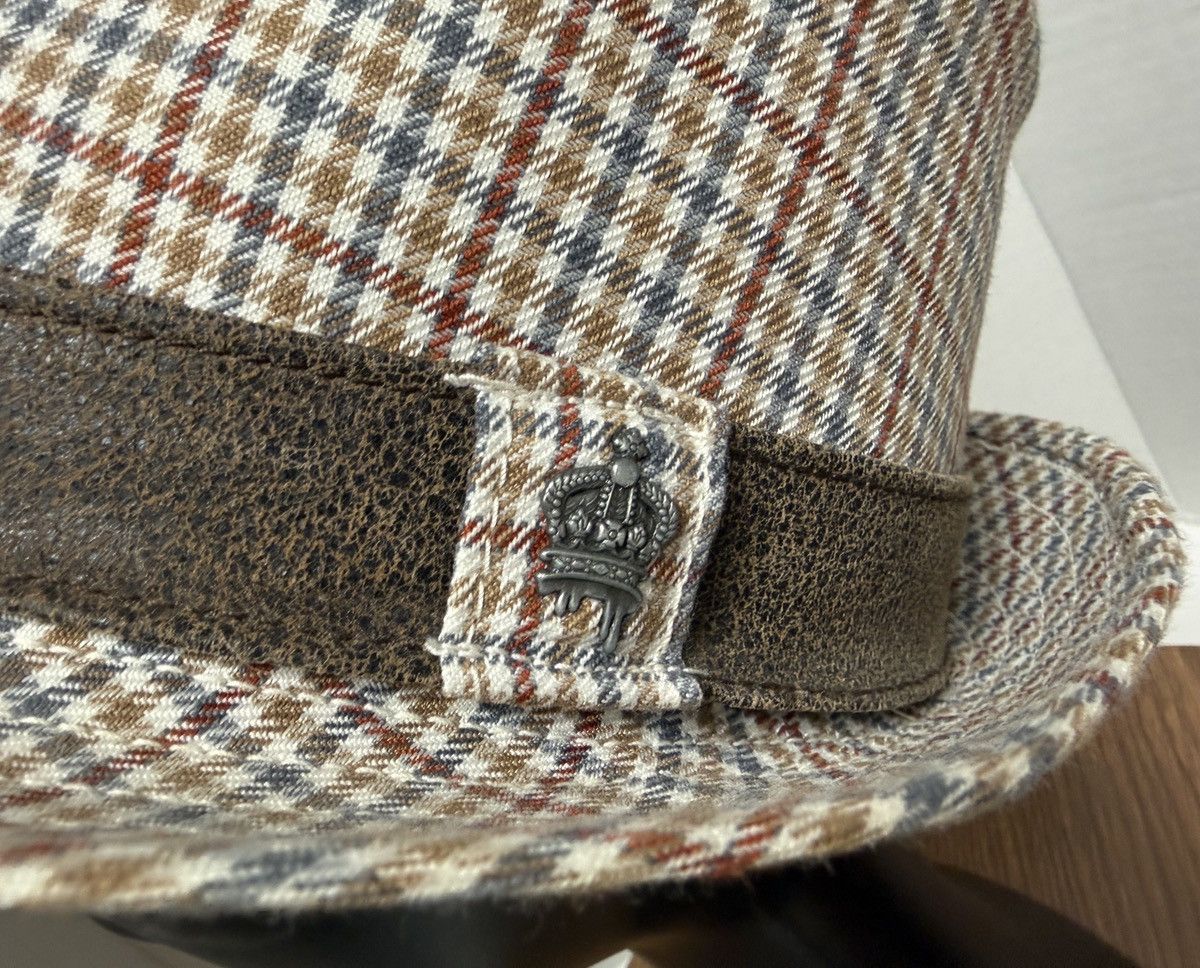 Other Christy’s Crown Vtg Checkered Crease Top Fedora Hat 7-7 1/8) Size ONE SIZE - 7 Thumbnail