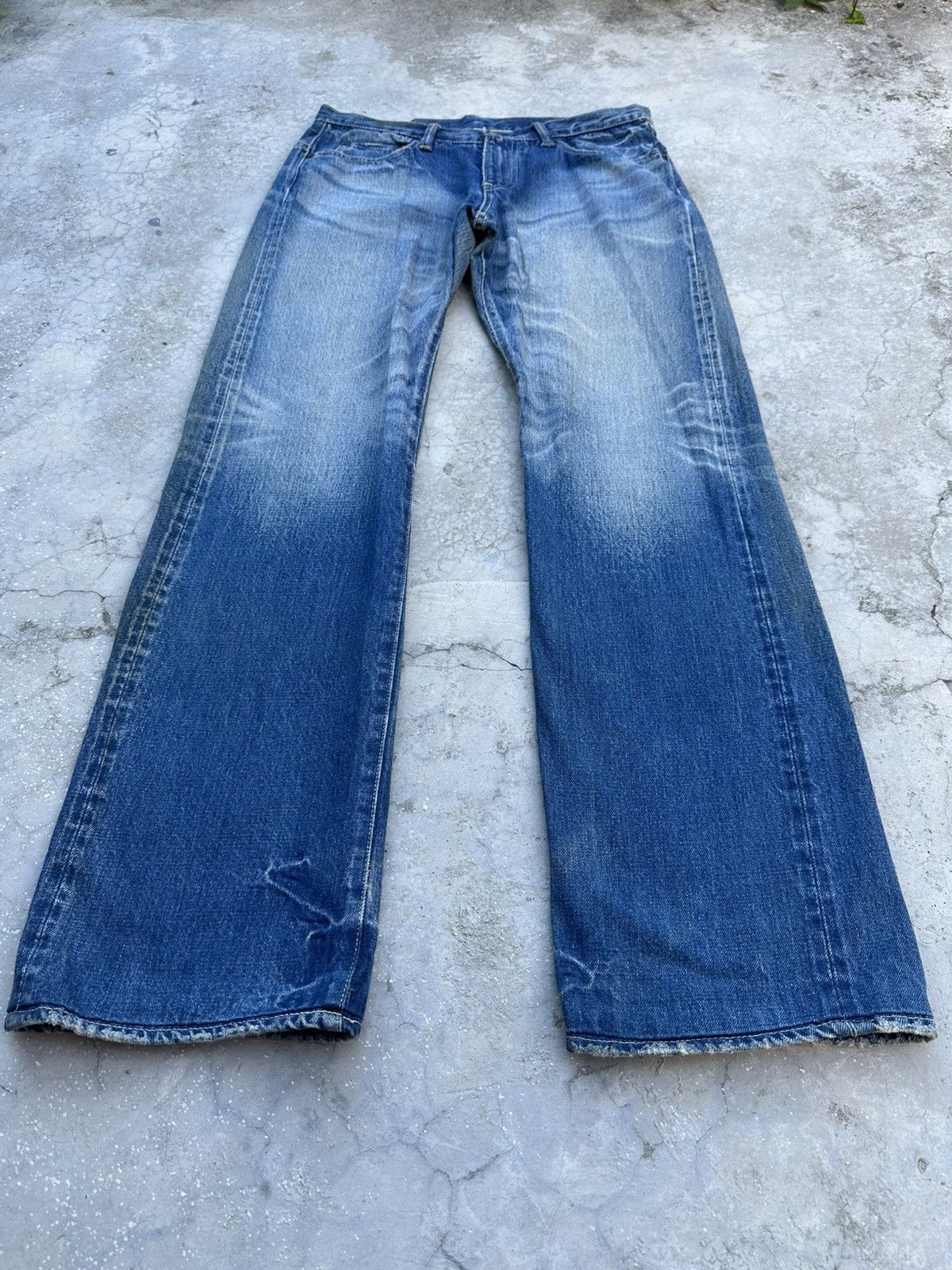 Freewheelers Vtg Japanese Brand Dope & Drakkar Selvedge Patina Denim Jean Size US 32 / EU 48 - 1 Thumbnail