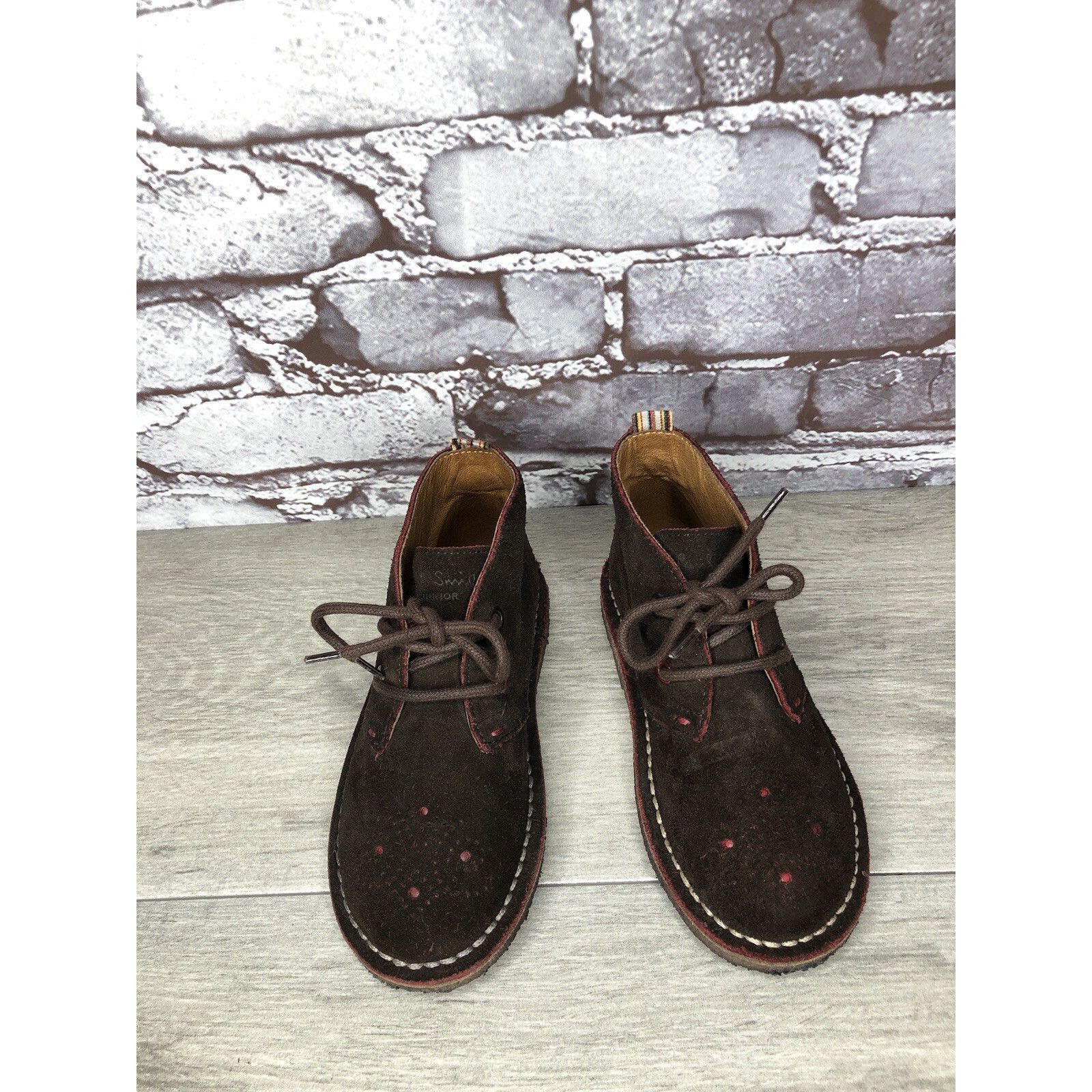 Paul Smith Paul Smith Junior Brown Suede Leather Chukka Lace Up Boots B Size US 10 / EU 43 - 11 Thumbnail