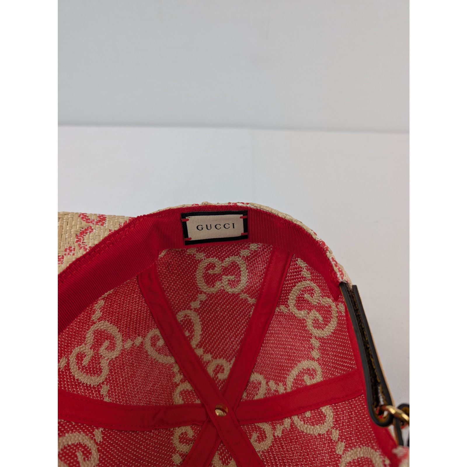 Gucci o1rshd1 Size: S / Baseball Cap / Hat in Beige/Red Size ONE SIZE - 12 Thumbnail