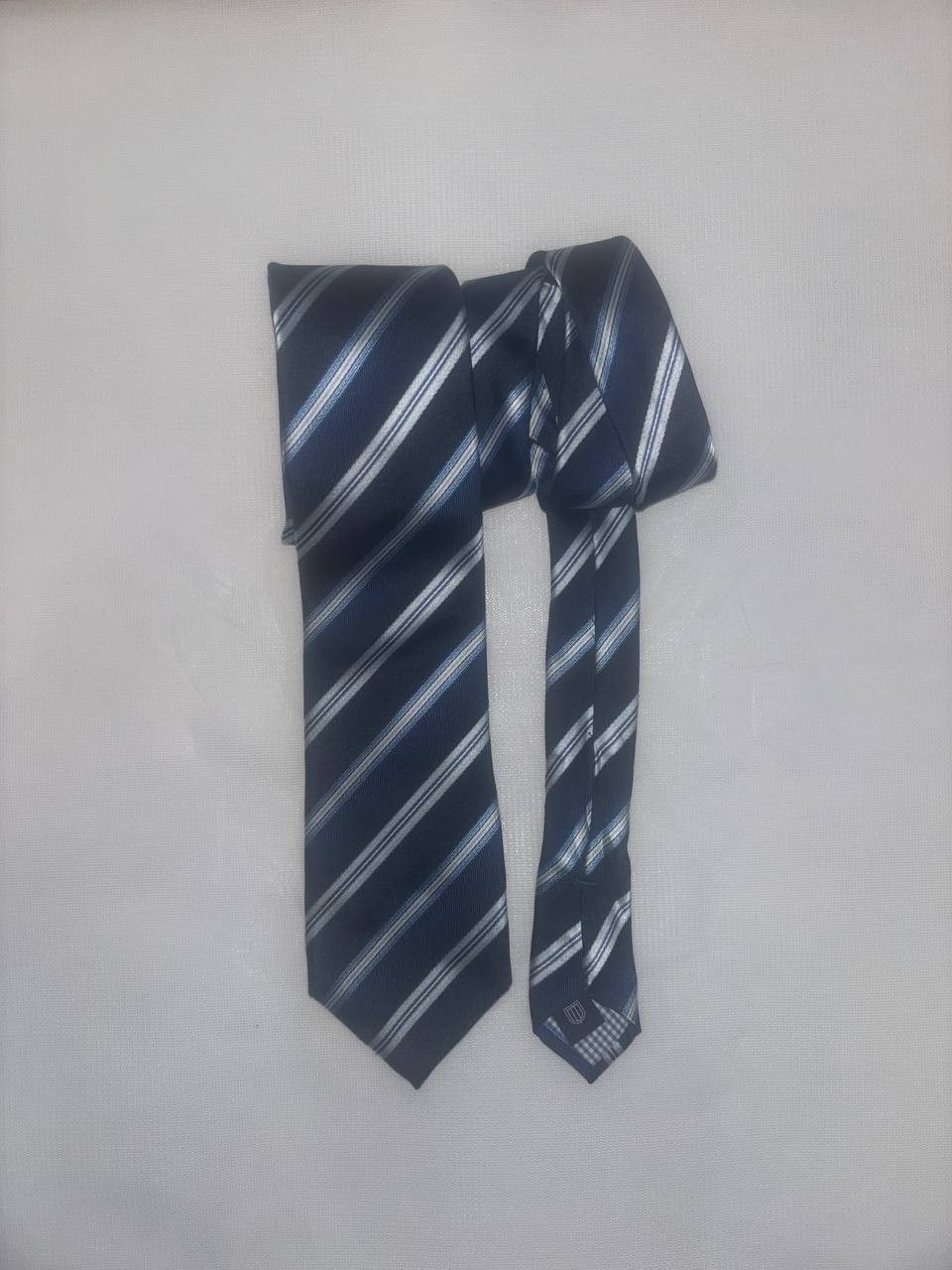 Vintage Men's tie made of 100% silk Profuomo tie blue made in Italy Size ONE SIZE - 3 Thumbnail