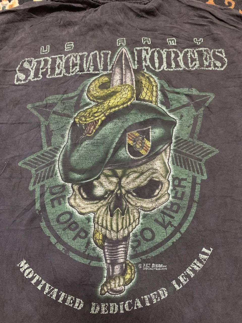 Vintage United state army special force trash tee Size US M / EU 48-50 / 2 - 1 Thumbnail