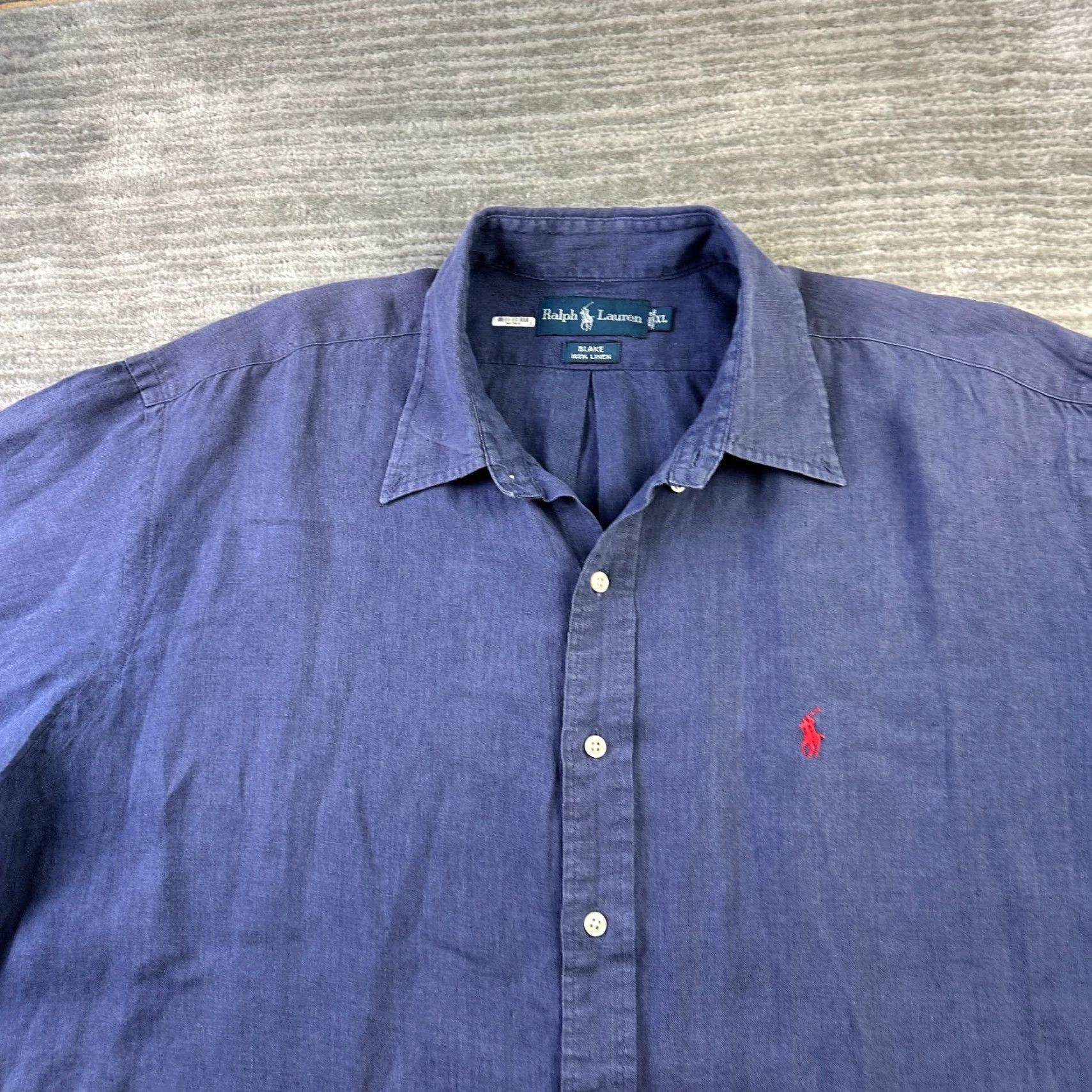 Polo Ralph Lauren Ralph Lauren Shirt Mens Extra Large Blue Blake Linen Button Up Pony Size US XL / EU 56 / 4 - 3 Thumbnail