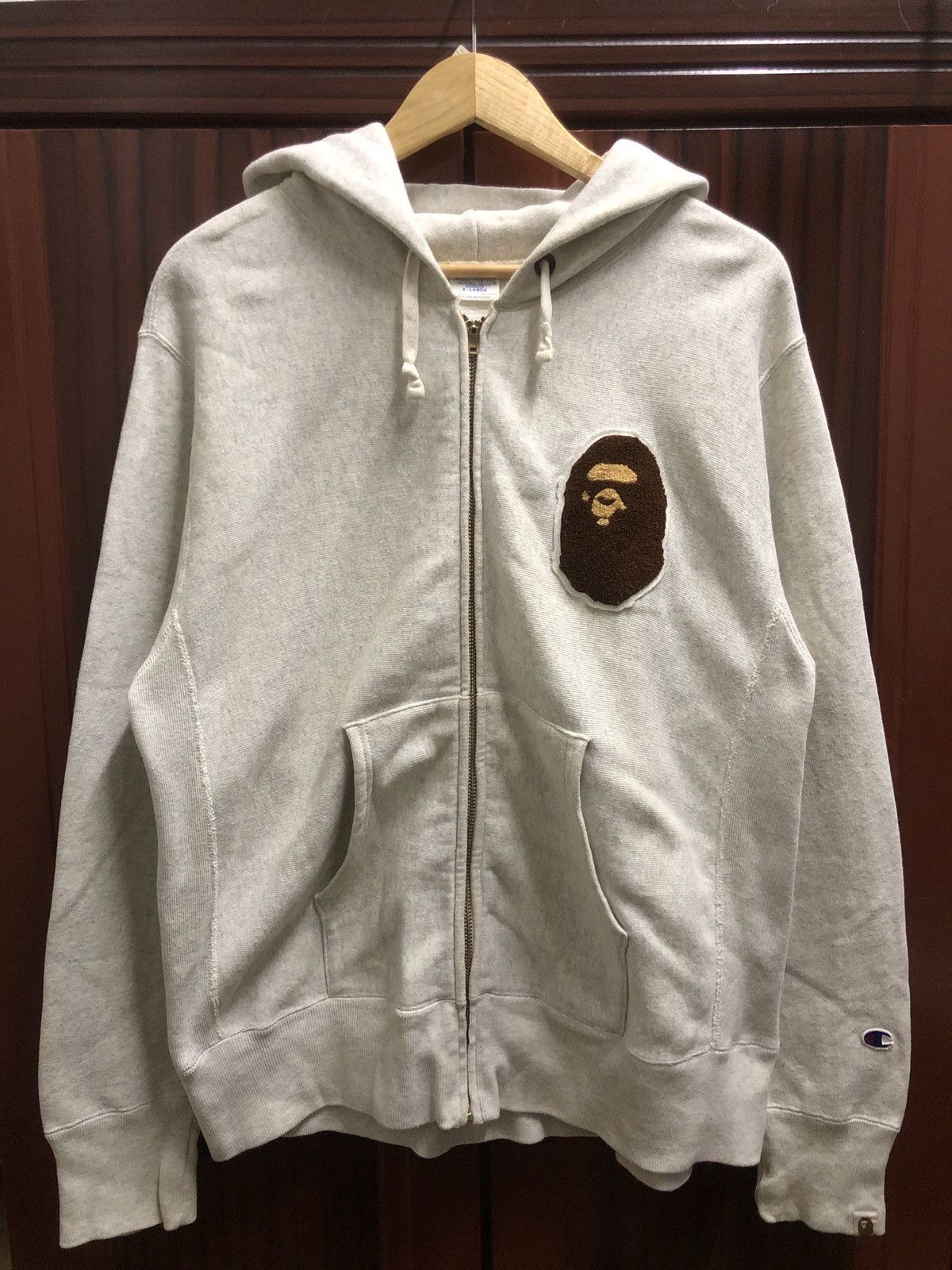 Bape and champion hoodie hotsell