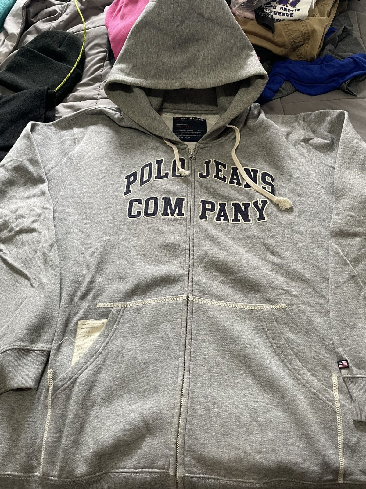 Polo Ralph Lauren Gray polo jeans hoodie Size US XXL / EU 58 / 5 - 1 Thumbnail