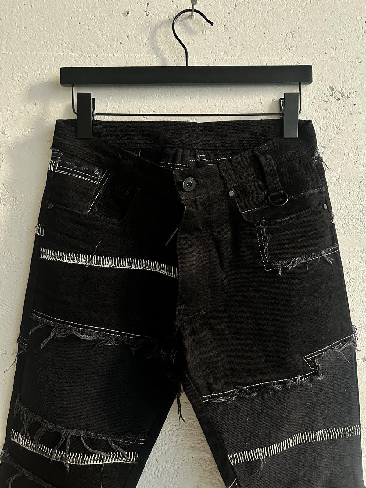 Undercover Ant/Anti Black Scrap Denim Bootcut Contrast Stitch Size US 28 / EU 44 - 4 Thumbnail