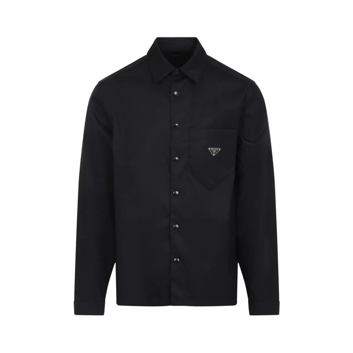 PRADA Black Nylon Shirt New And Authentic (Men's size:L;)