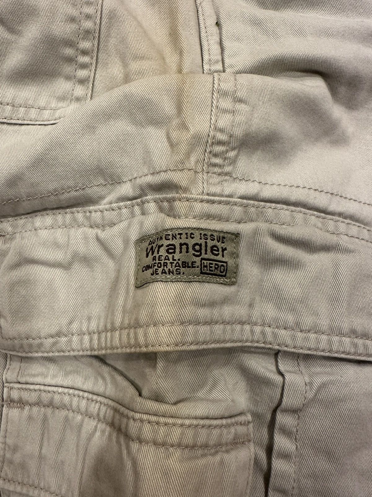Vintage × Wrangler Vintage Wrangler Biege / Tan Cargo Shorts Size US 34 / EU 50 - 9 Thumbnail