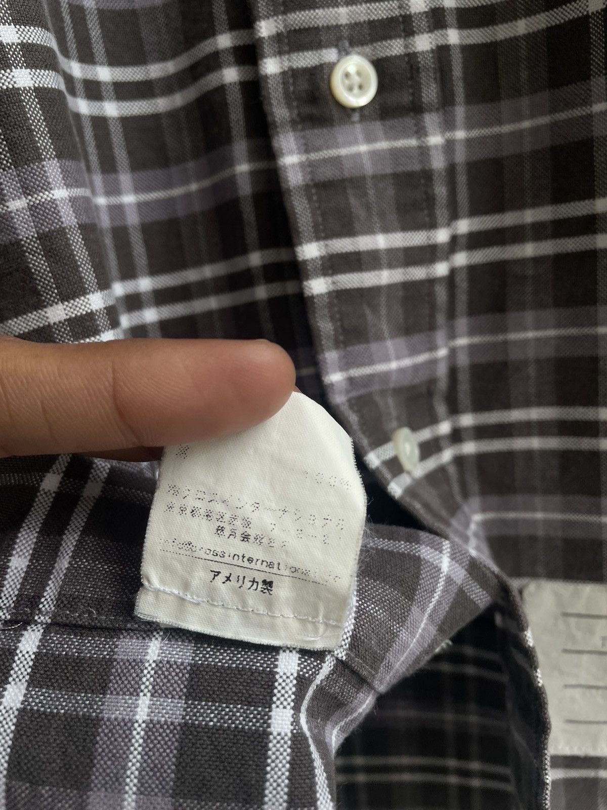 Thom Browne Thom Browne New York Grey Plaid Button Up Longsleeve Shirts Size US M / EU 48-50 / 2 - 9 Thumbnail