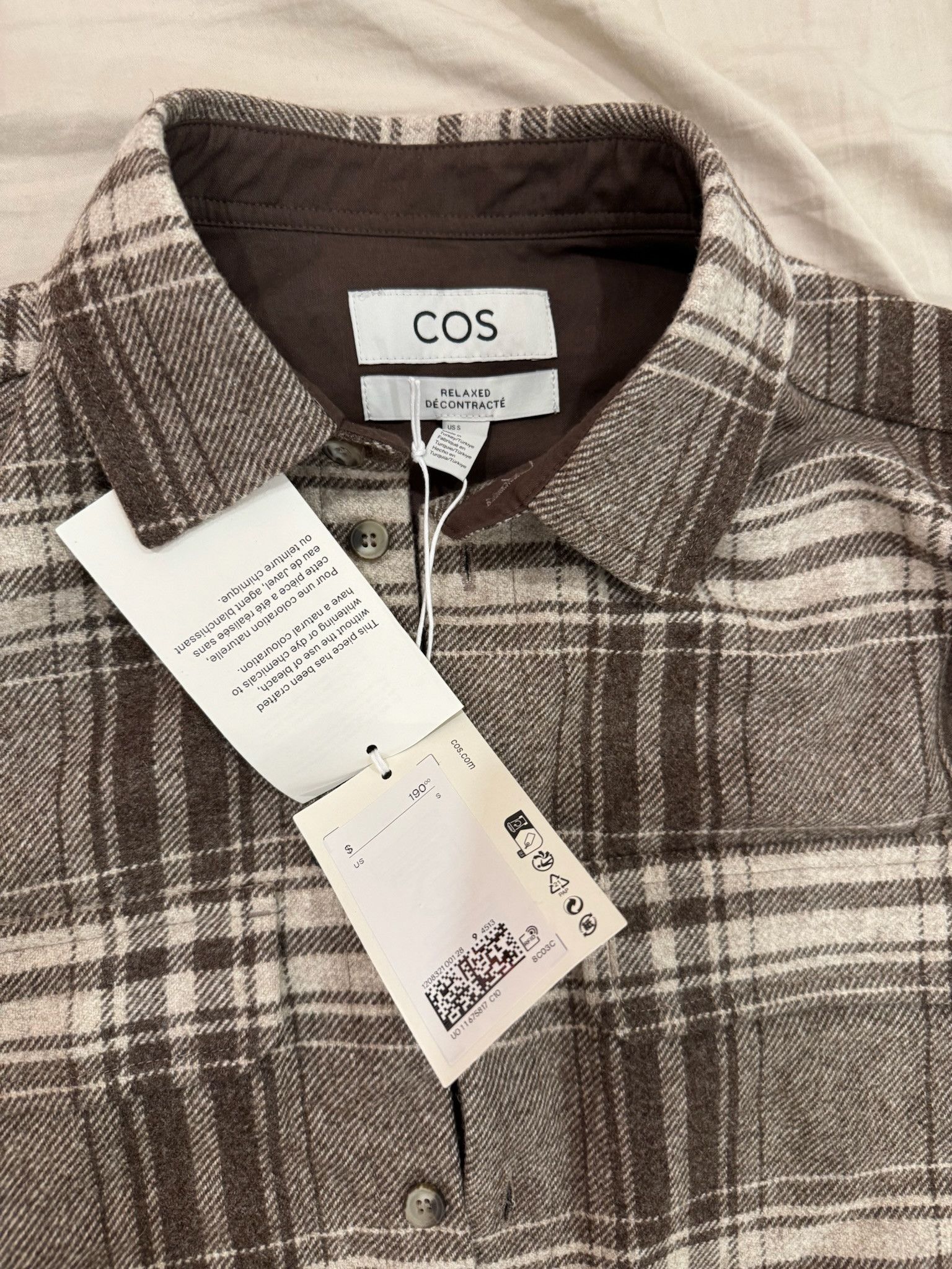 Cos COS REGULAR CHECKED WOOL-FLANNEL OVERSHIRT Size US S / EU 44-46 / 1 - 3 Thumbnail