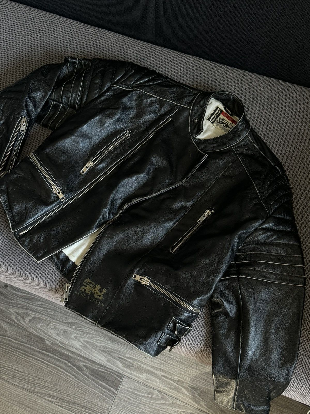 Other Queen Blue System 1990 leather jacket Size US M / EU 48-50 / 2 - 3 Thumbnail