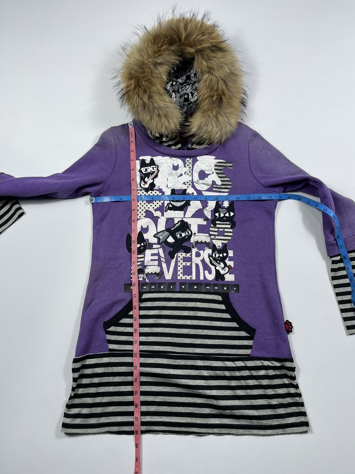 If Six Was Nine × Japanese Brand × Le Grande Bleu (L.G.B.) Faded Fur azona Hoodie six punk ghotic Style Size US S / EU 44-46 / 1 - 9 Thumbnail