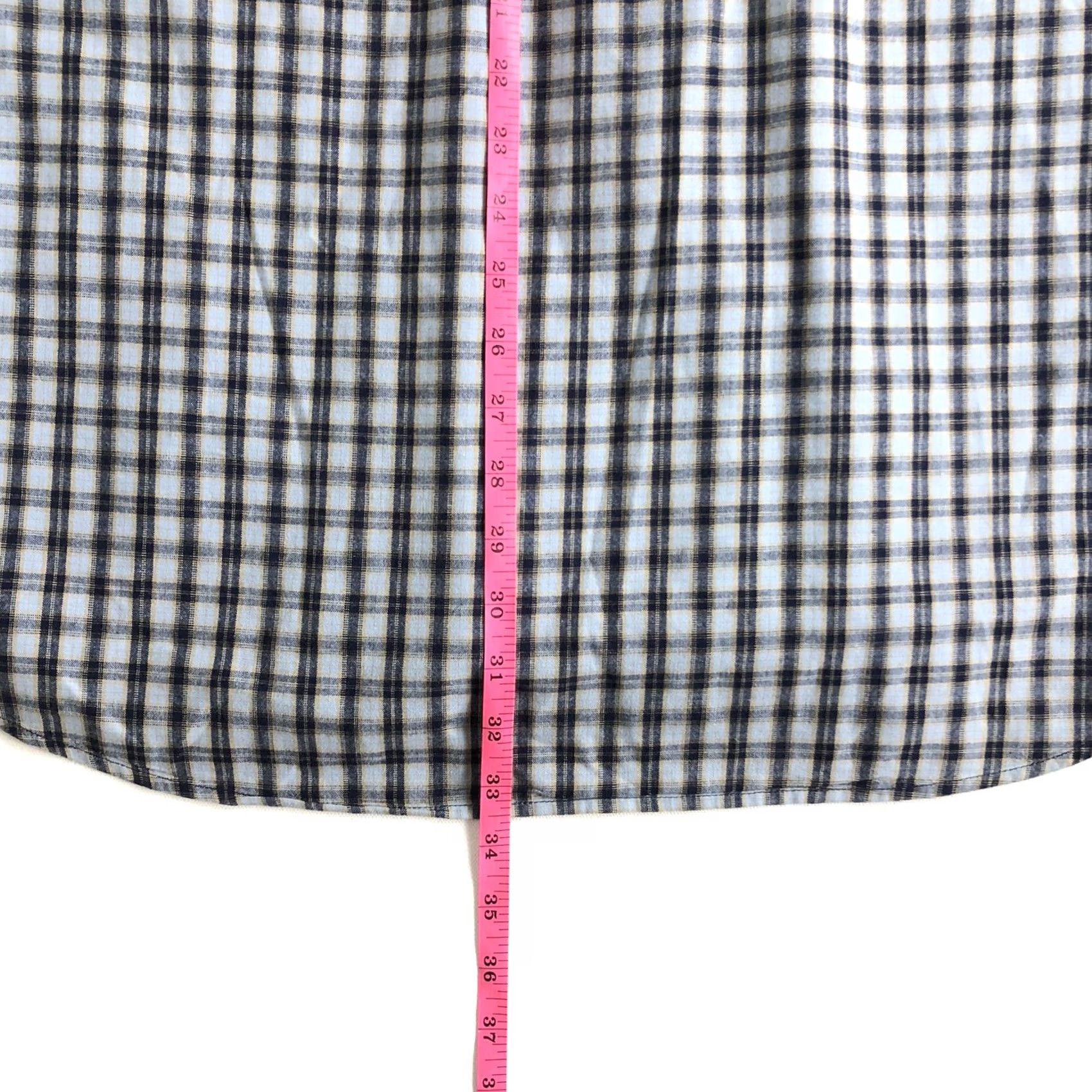 J.Crew J. CREW Shirt Long Sleeve Button Down Plaid Blue/Gray Mens Large Regular Shirt Size US L / EU 52-54 / 3 - 6 Thumbnail