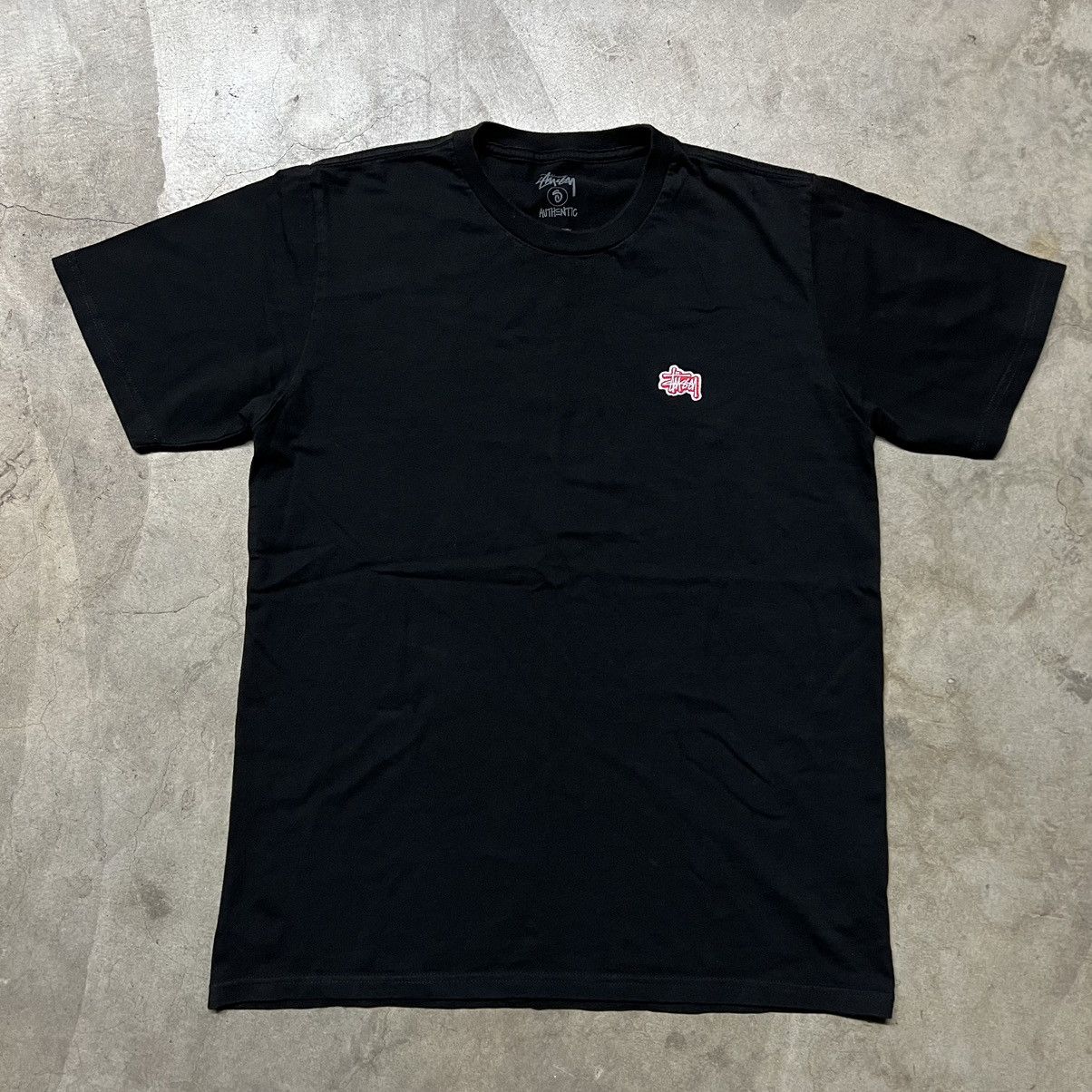 Hypebeast × Stussy Stussy Embroidered Logo Essential T-Shirt Size US S / EU 44-46 / 1 - 2 Thumbnail