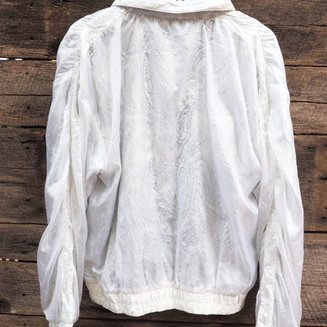 Ellesse VINTAGE Ellesse Jacket Womens 1990s Size M White Outerwear M Womens Jacket 1990s Ellesse White Women Mens Girls Size M / US 6-8 / IT 42-44 - 4 Thumbnail