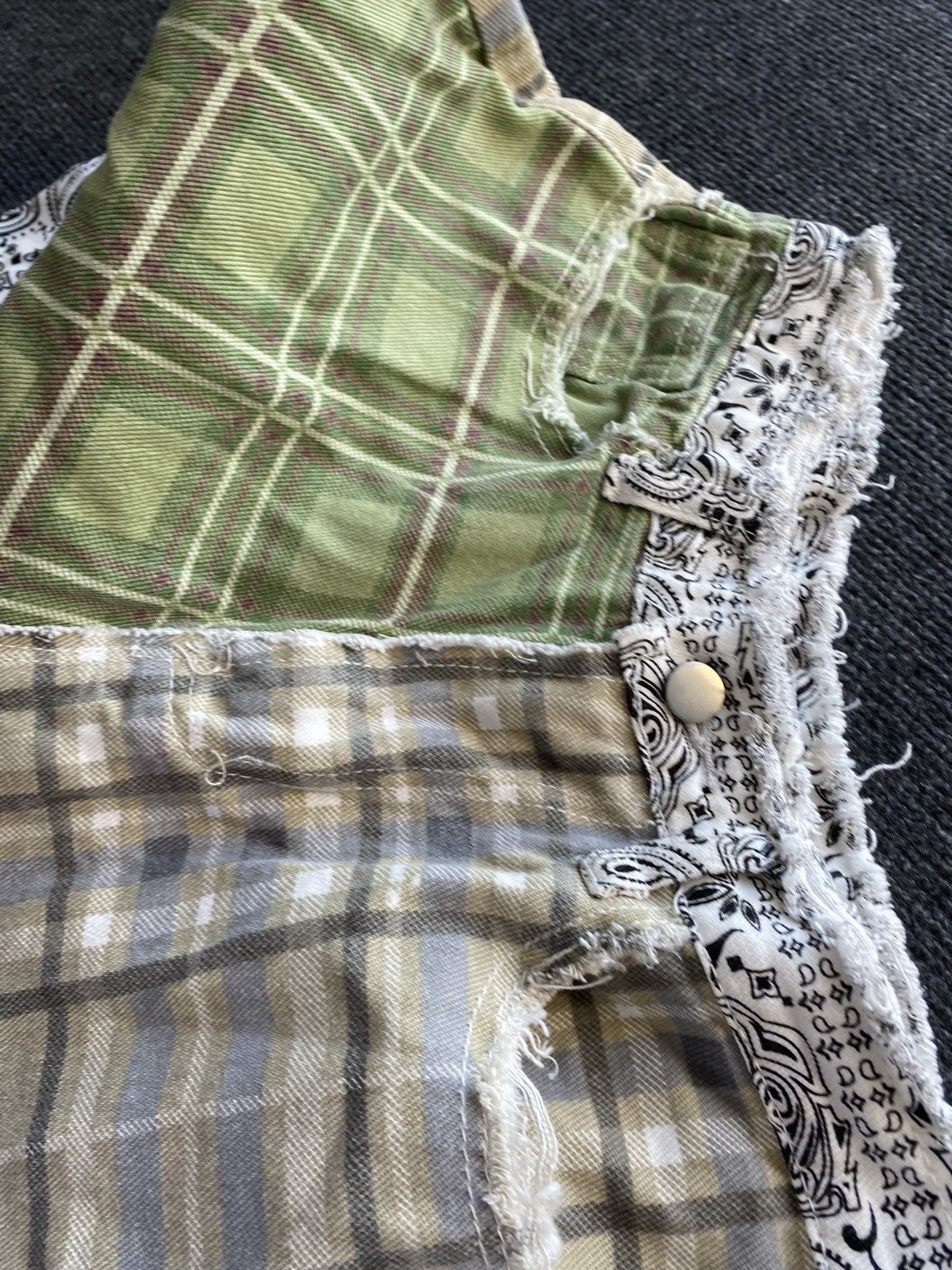 Other 🔥Opium Punk Patchwork Bandana 28 pants women straight Size 28" / US 6 / IT 42 - 15 Thumbnail
