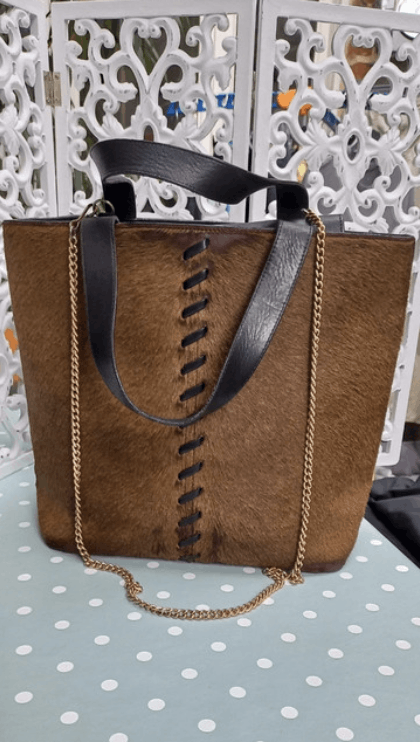 Bag x Vintage YVES Saint Laurent Mombasa Leather Hand Shoulder YSL Ex0024 in Brown, Women's