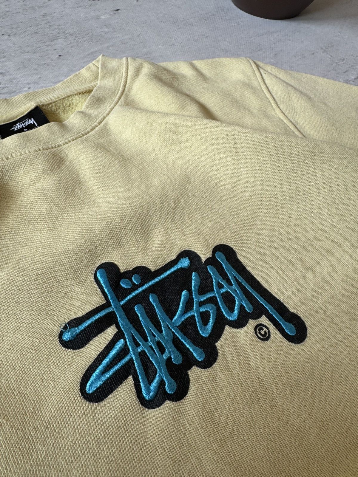 Stussy × Vintage STUSSY CENTER HAFT LOGO OVERSIZE BAGGY FIT SWEATSHIRT Size US S / EU 44-46 / 1 - 4 Thumbnail