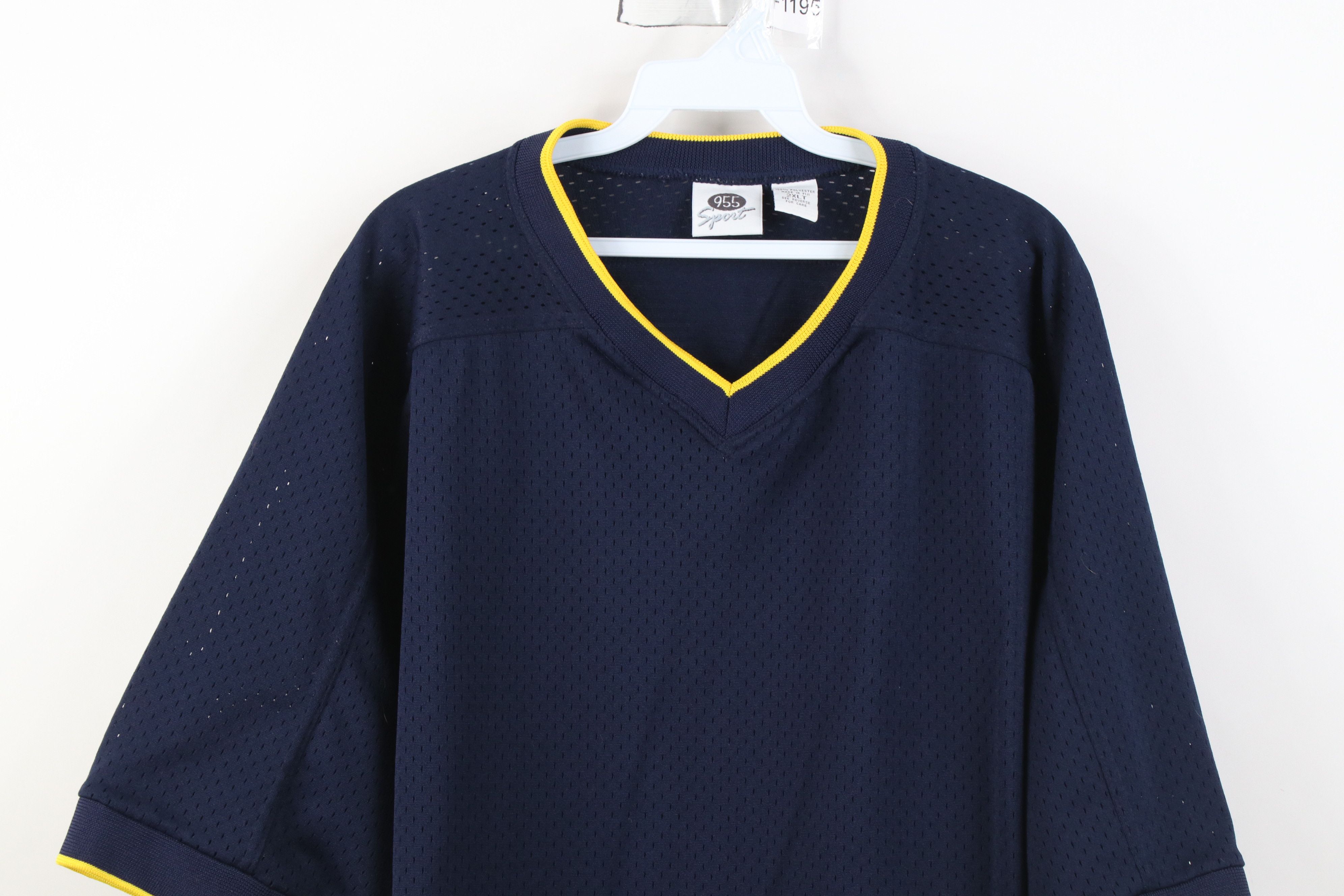 Vintage Vintage 90s Streetwear Mesh Ringer Football Jersey T-Shirt Size US XXL / EU 58 / 5 - 2 Thumbnail