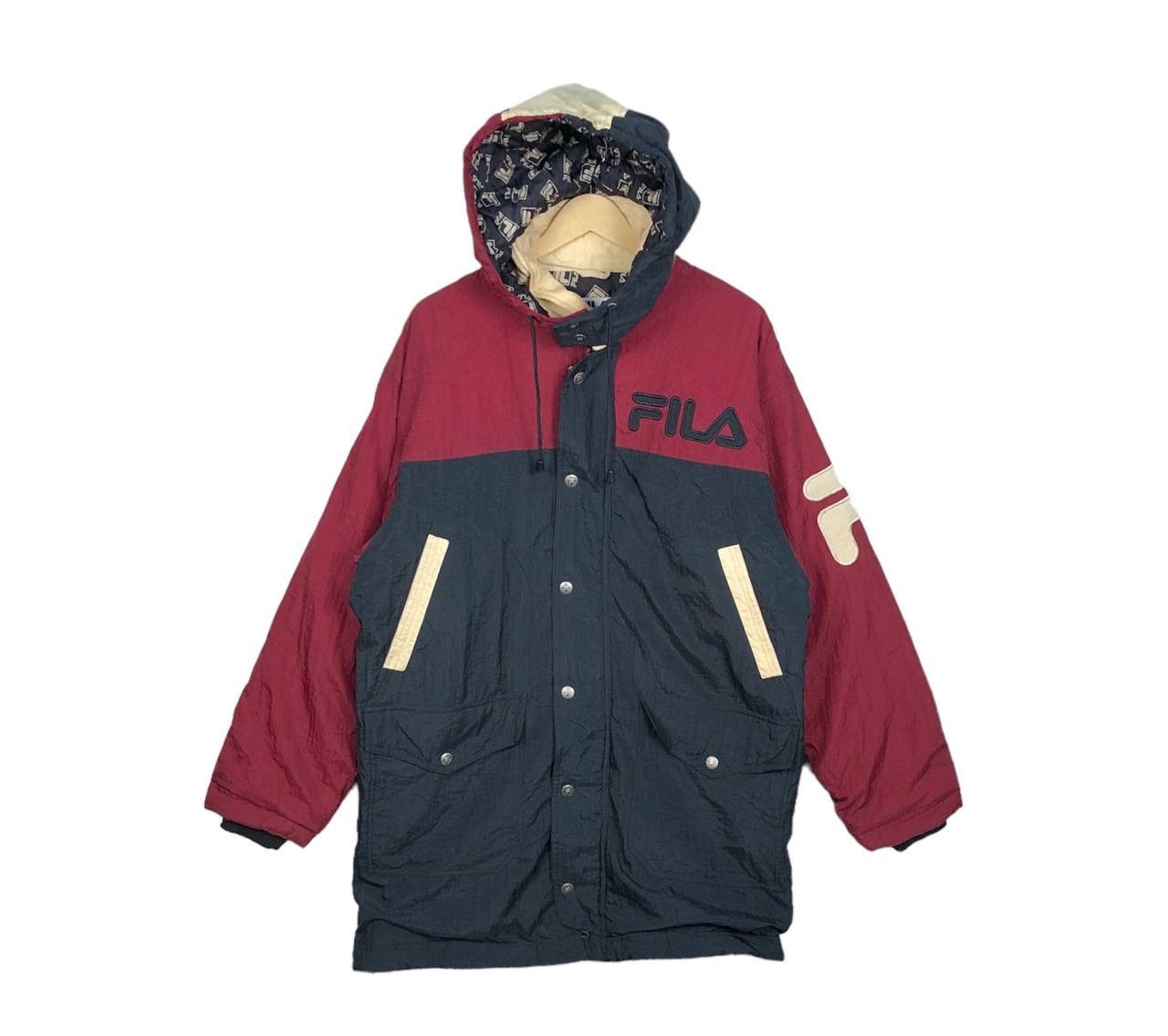 Fila Vintage 90s Fila Long Jacket Hype Dope Streetwear Style Size US M / EU 48-50 / 2 - 1 Thumbnail