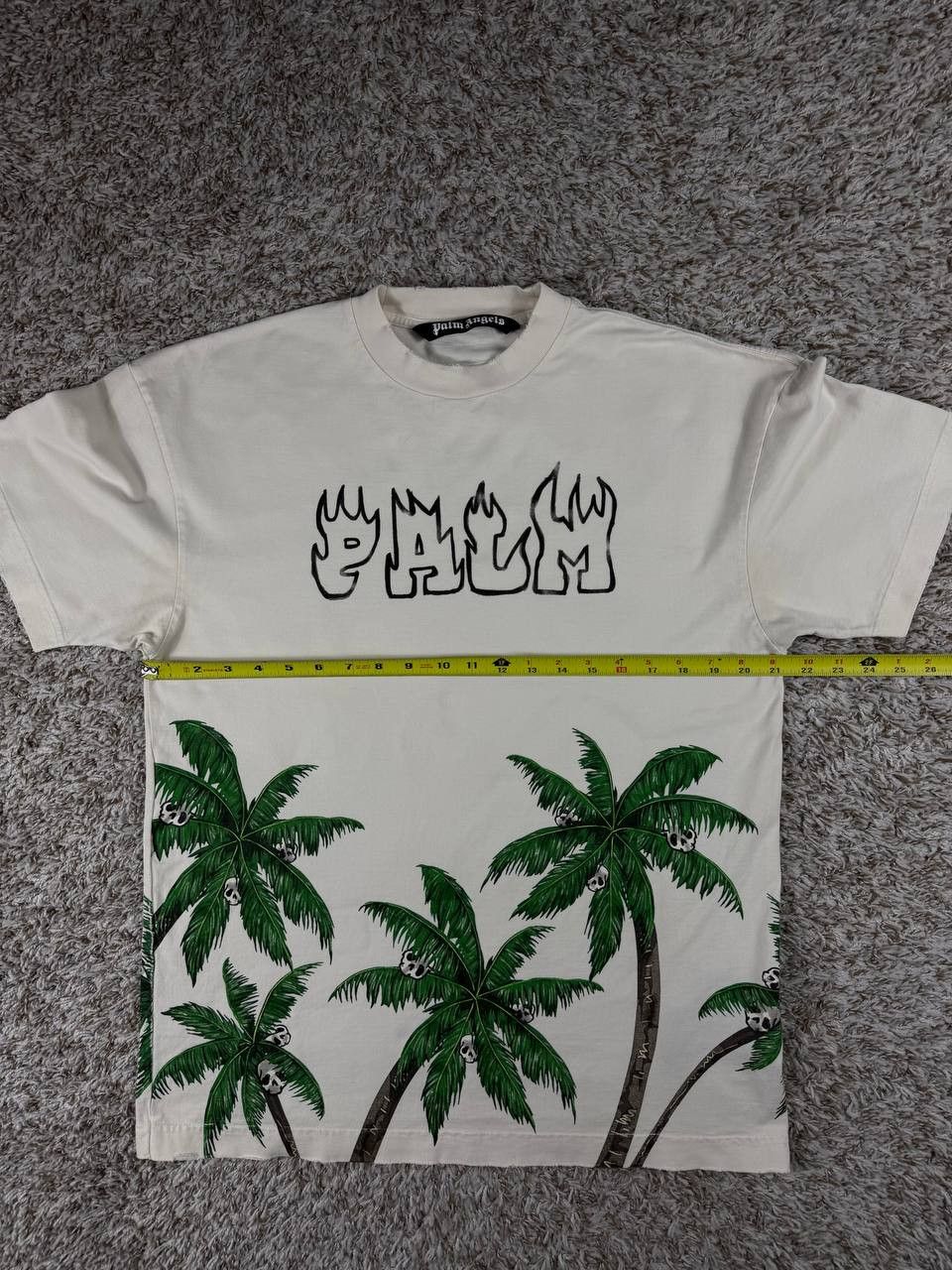 Palm Angels Palm Angels Men’s Palm and Skull White T-Shirt Size US S / EU 44-46 / 1 - 7 Thumbnail