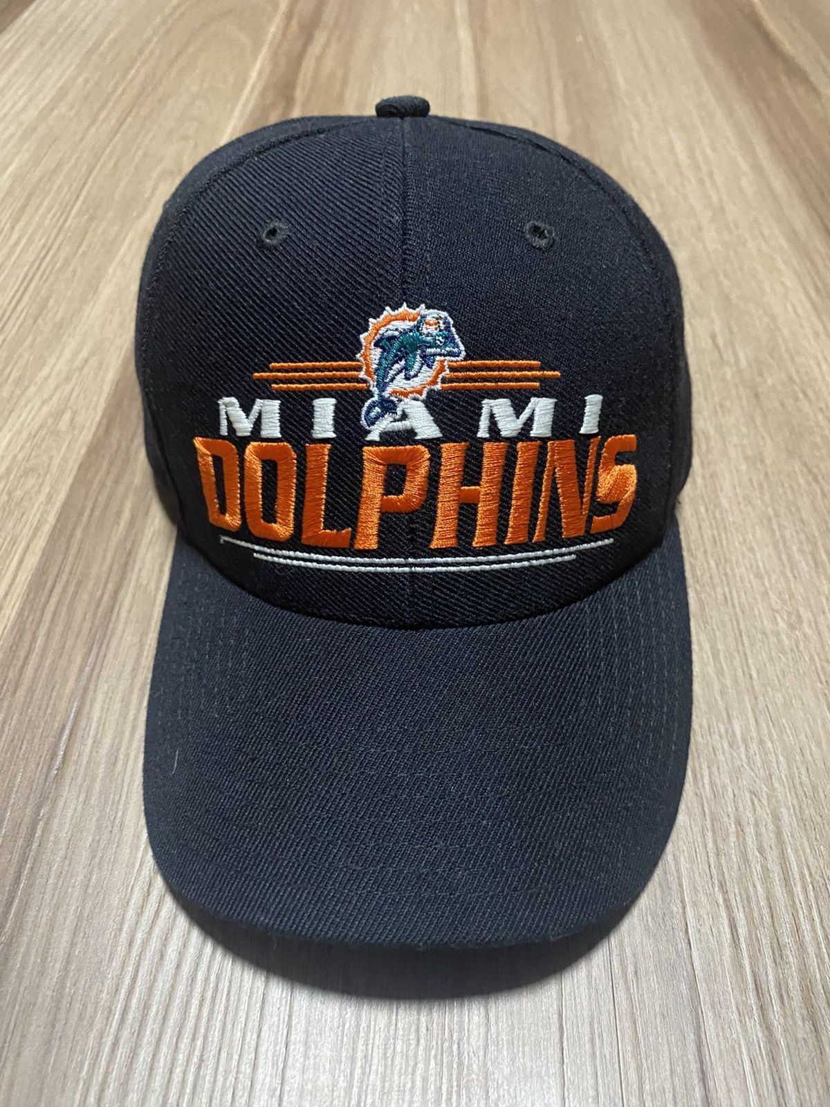 NFL × Twins × Vintage Miami Dolphins Vintage Embroidered Wool Blend Twins Size ONE SIZE - 1 Thumbnail