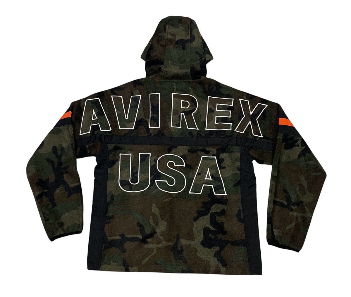 Avirex Avirex Camo Big Logo Fleece Zipper Hoodie Jacket Size US M / EU 48-50 / 2 - 3 Thumbnail