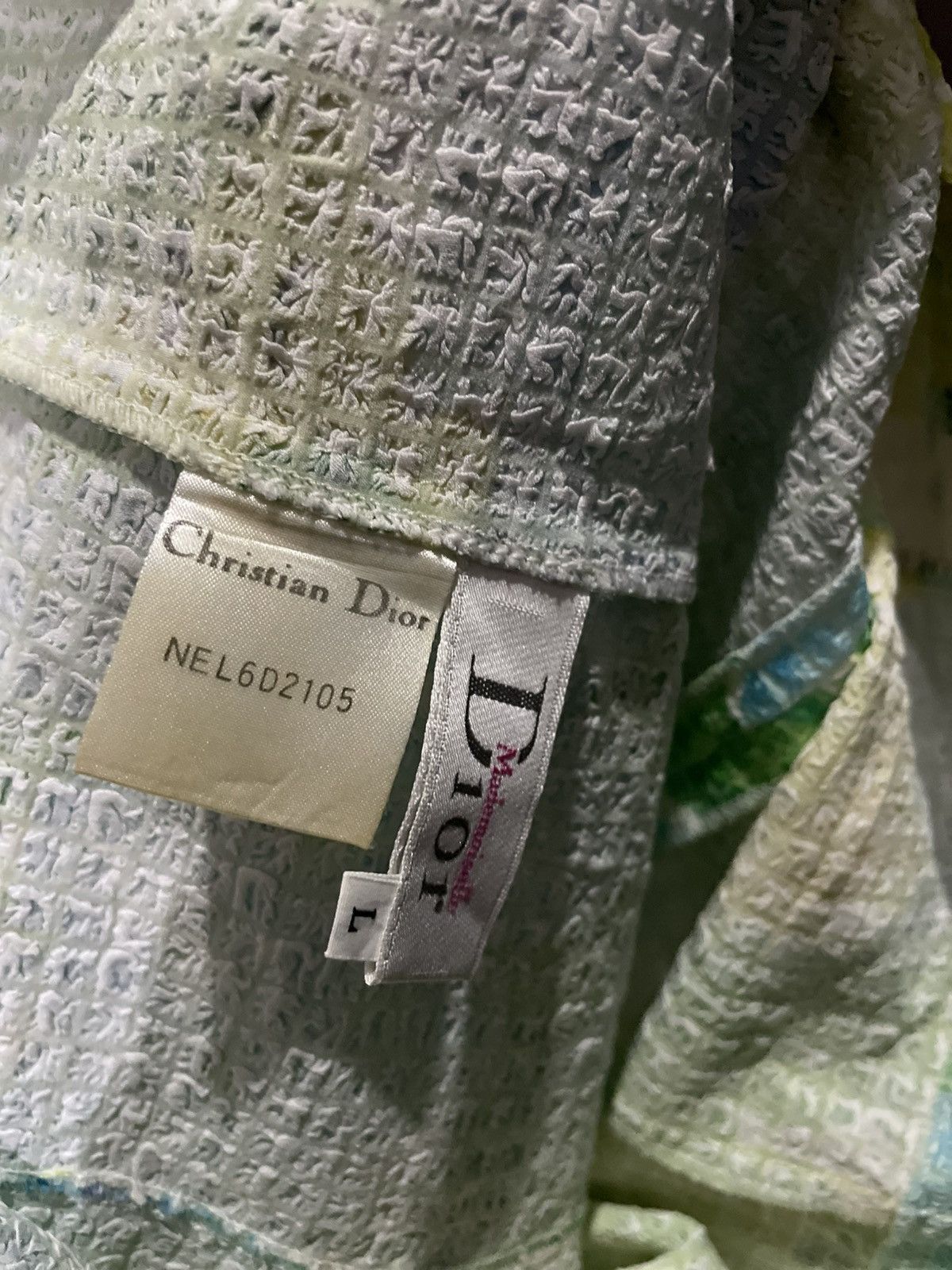 Christian Dior Monsieur Christian Dior Mid Length Floral Dress Size L / US 10 / IT 46 - 12 Thumbnail