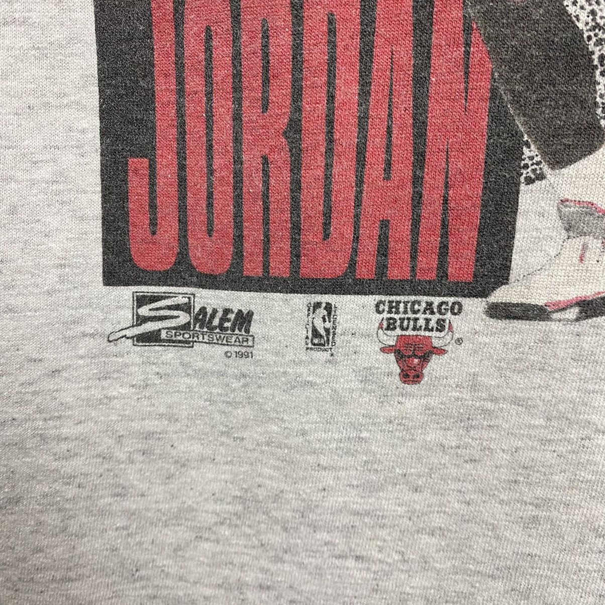 Salem Sportswear Vintage 1991 License Michael Jordan Chicago Bulls Rap Tee Size US S / EU 44-46 / 1 - 6 Thumbnail