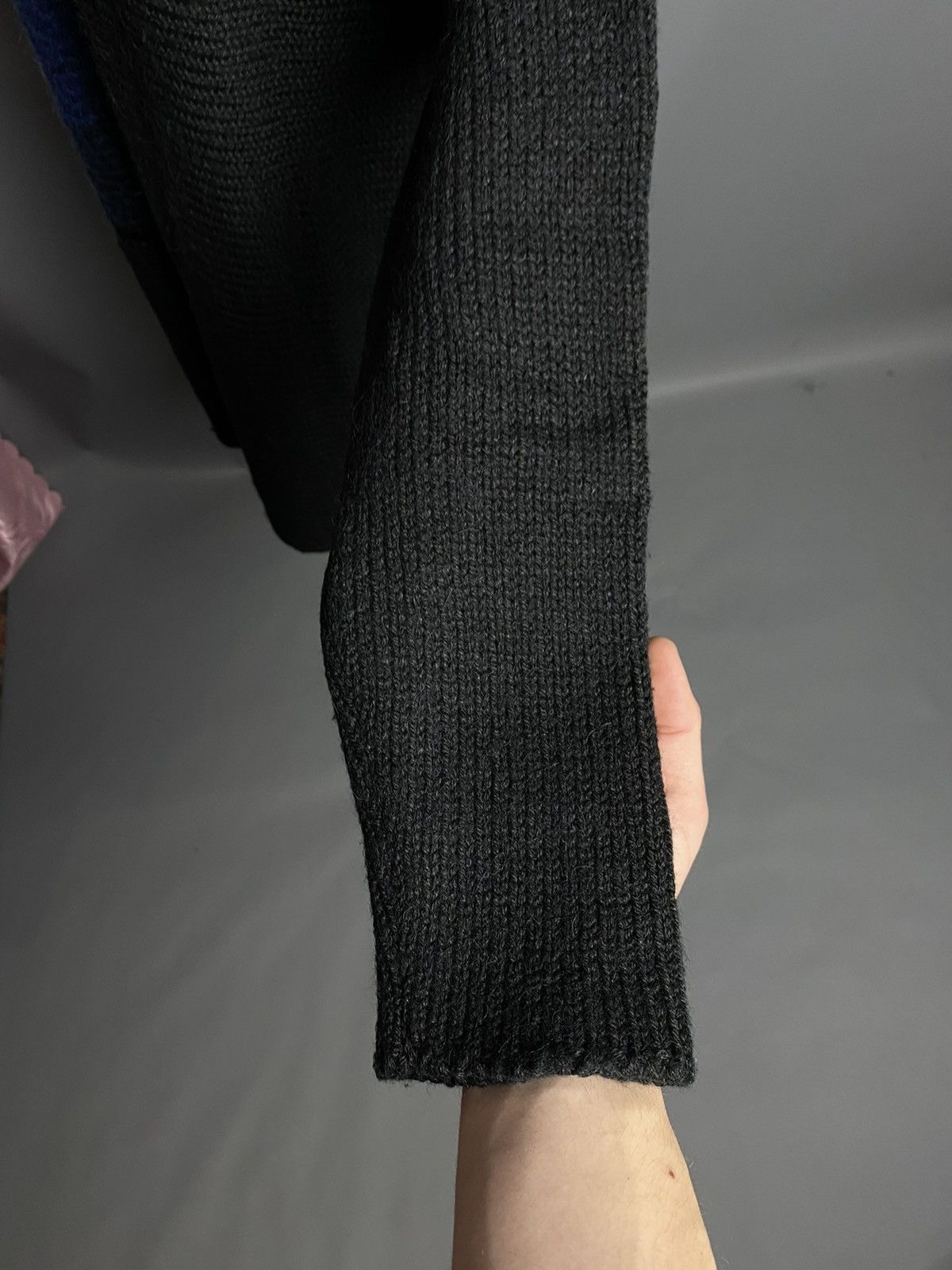 Sarah Pacini Sarah Pacini Alpaca Merino Sweater Colorblock Oversized Knit Size ONE SIZE - 17 Thumbnail