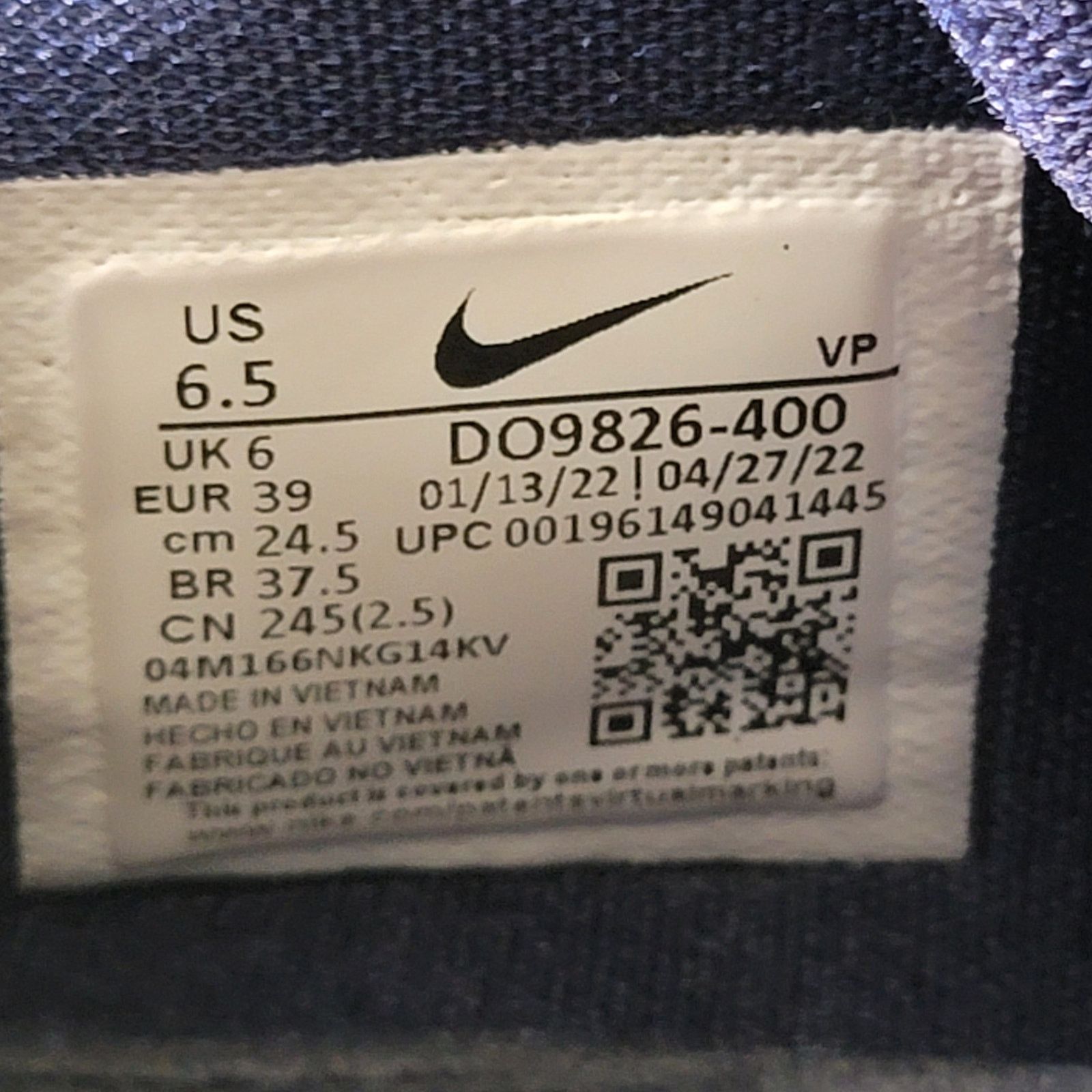 Nike Nike KD 15 TB 'Midnight Navy' Sz 6.5M Size US 6.5 / EU 39-40 - 9 Thumbnail