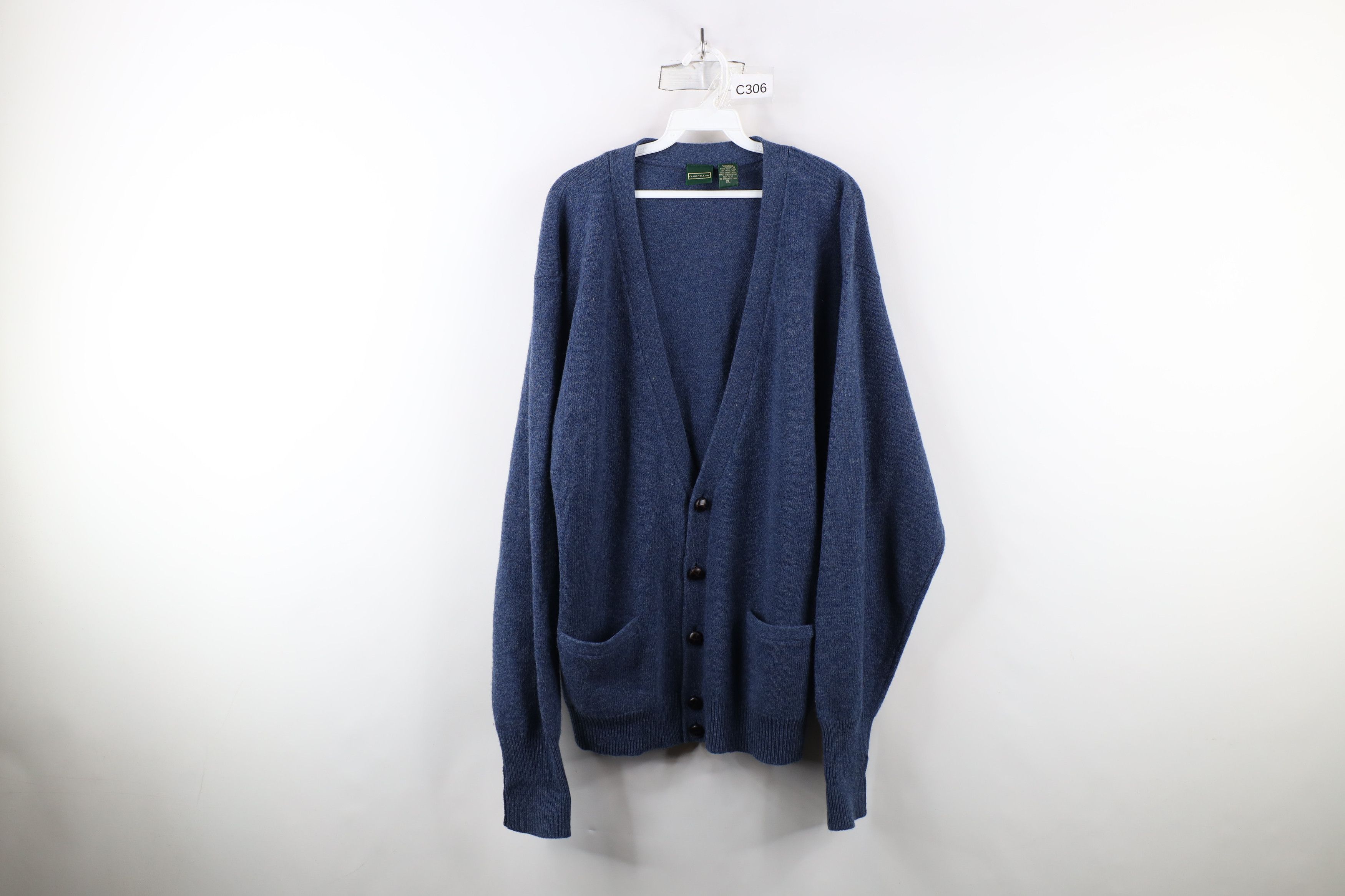 Vintage Vintage 90s Streetwear Knit Button Cardigan Sweater Blue Size US XL / EU 56 / 4 - 1 Thumbnail