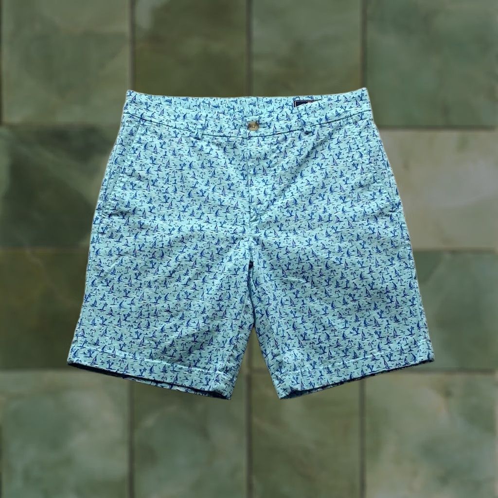 Vineyard Vines Vineyard Vines Mens Shorts Blue 33 9" Sailboat Preppy Size US 33 - 1 Thumbnail