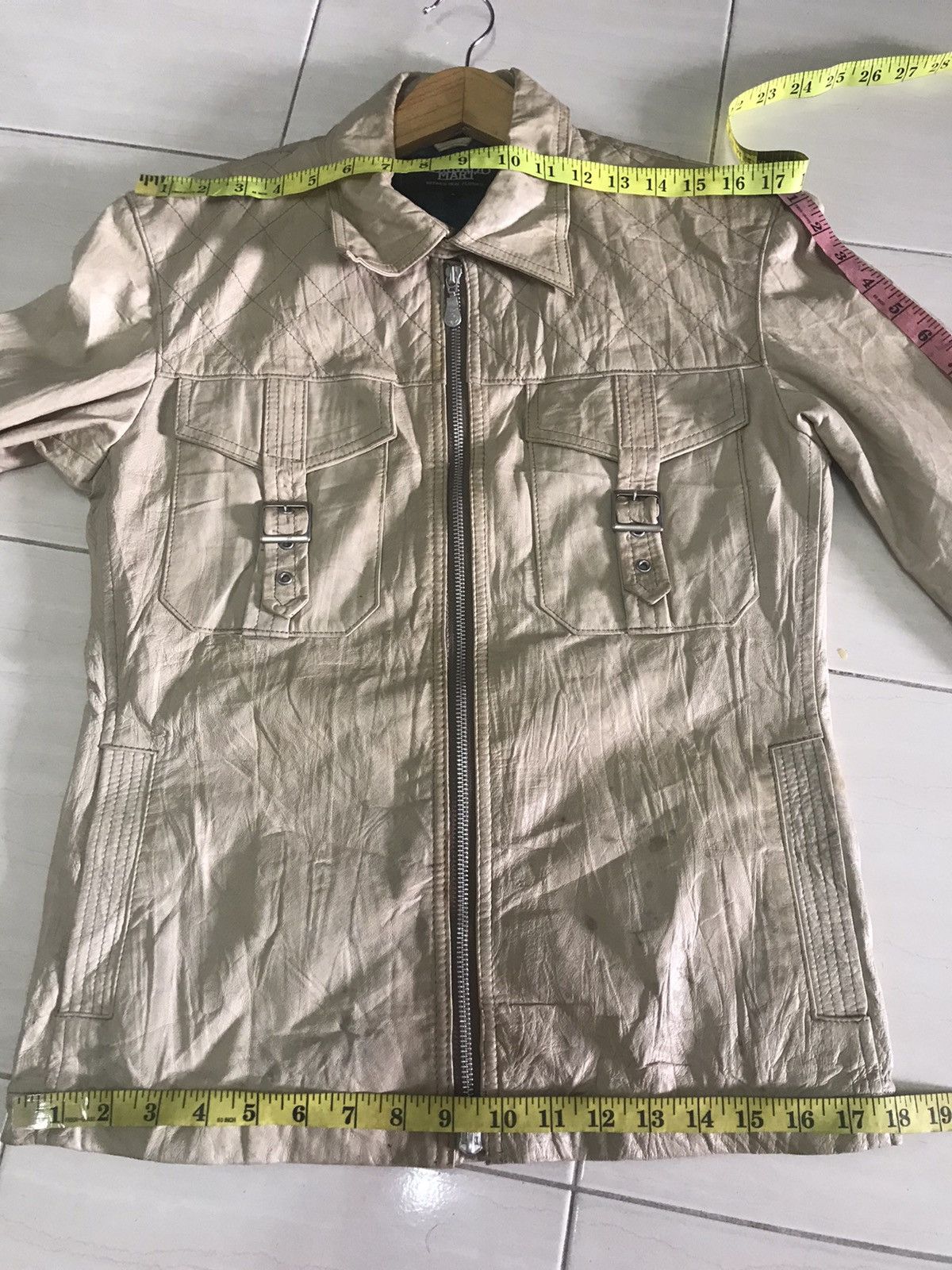 Tornado Mart × Vintage Tornado Mart cream leather jacket Size US M / EU 48-50 / 2 - 21 Thumbnail